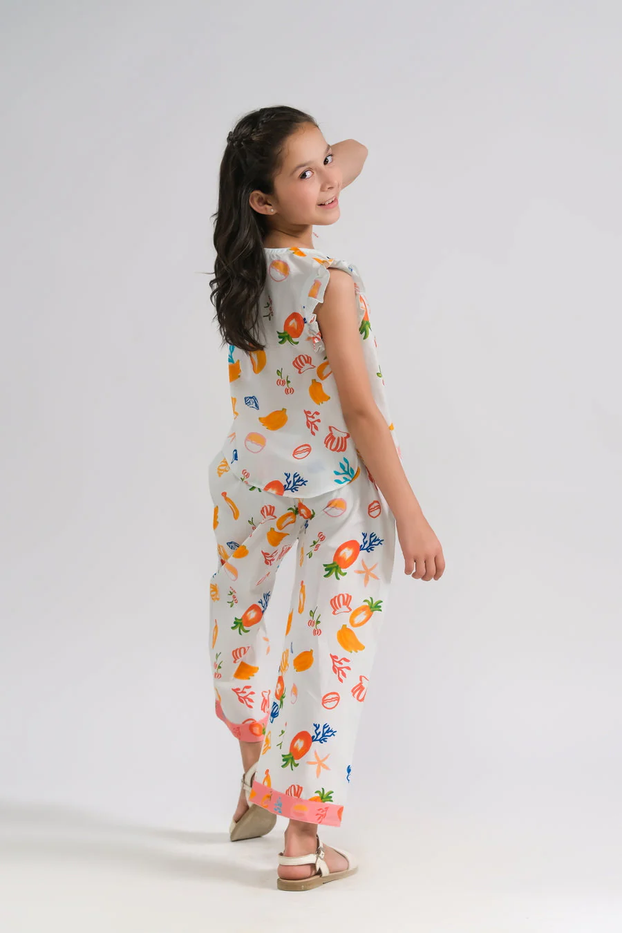 Sprinkles Stitched 2 Piece Summer Co Ord Sets Kids Suit-Seaside Fantasy - Co-ord Set - Image 5