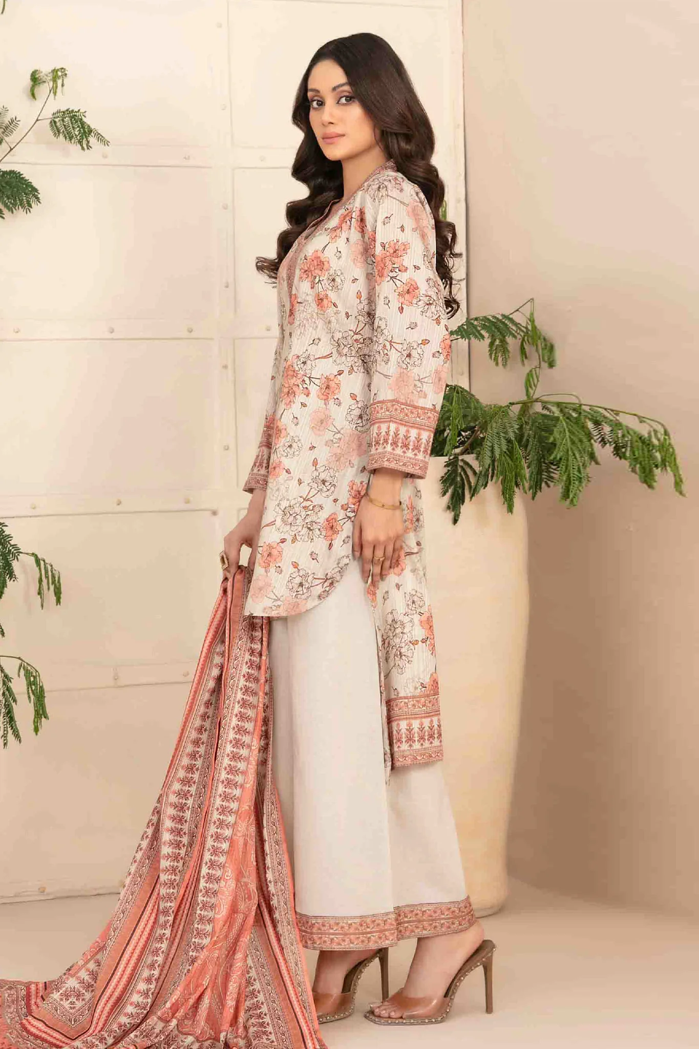Sejal By Tawakkal Unstitched 3 Piece Digital Print Slub Lawn Collection-D-1284 - Image 3