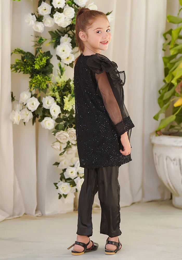 Ochre Clothing Sequence Net 2 Pc Suit - Image 2