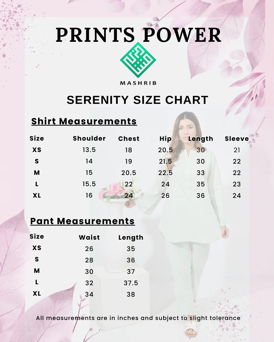 Print Power By Mashrib Stitched 2 Piece Summer Suit-Serenity - 2pc - Image 5