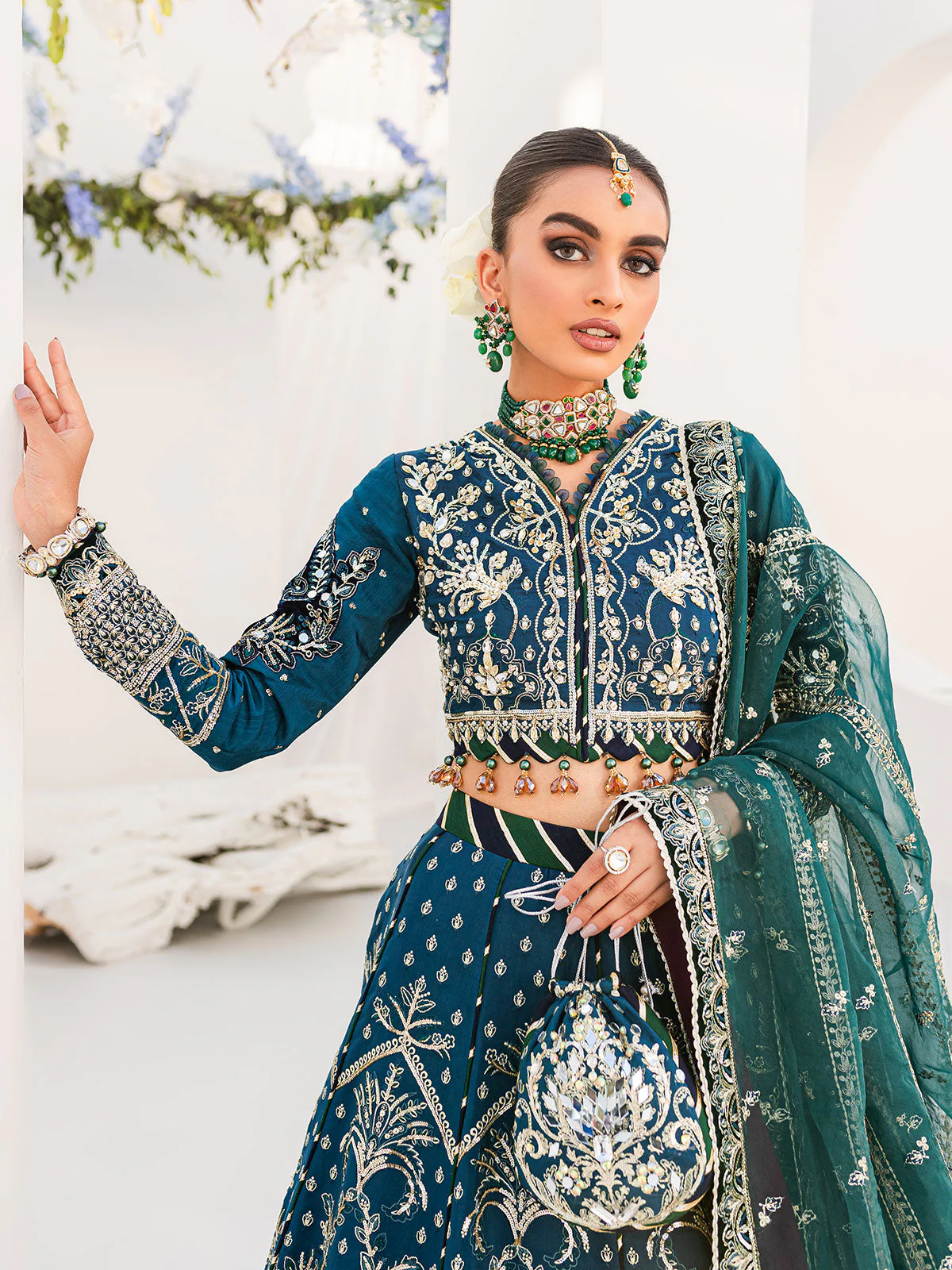 Gulaal Unstitched 3 Piece Wedding Vol-01 Suit-Shabnam 03 - 3 Piece - Image 5