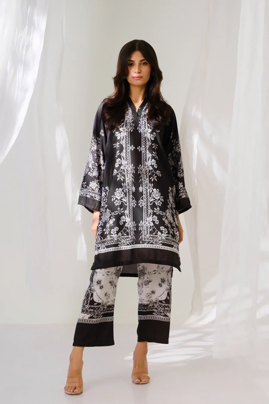 Amal Stitched 2 Piece Blended Lawn Suit-Shadow