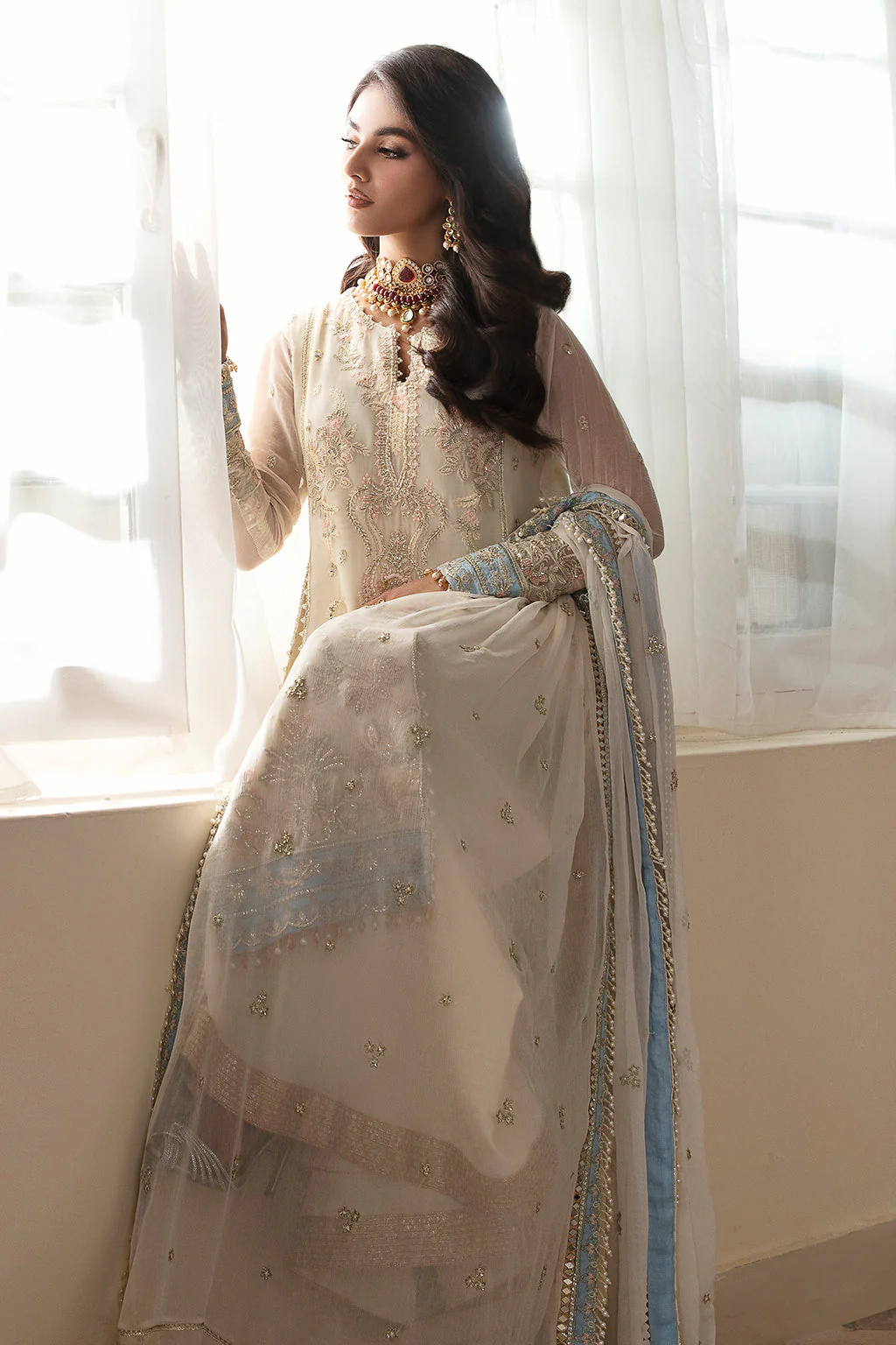 Zarposh Unstitched 3 Piece Formals Collection-Shafaq - Image 6