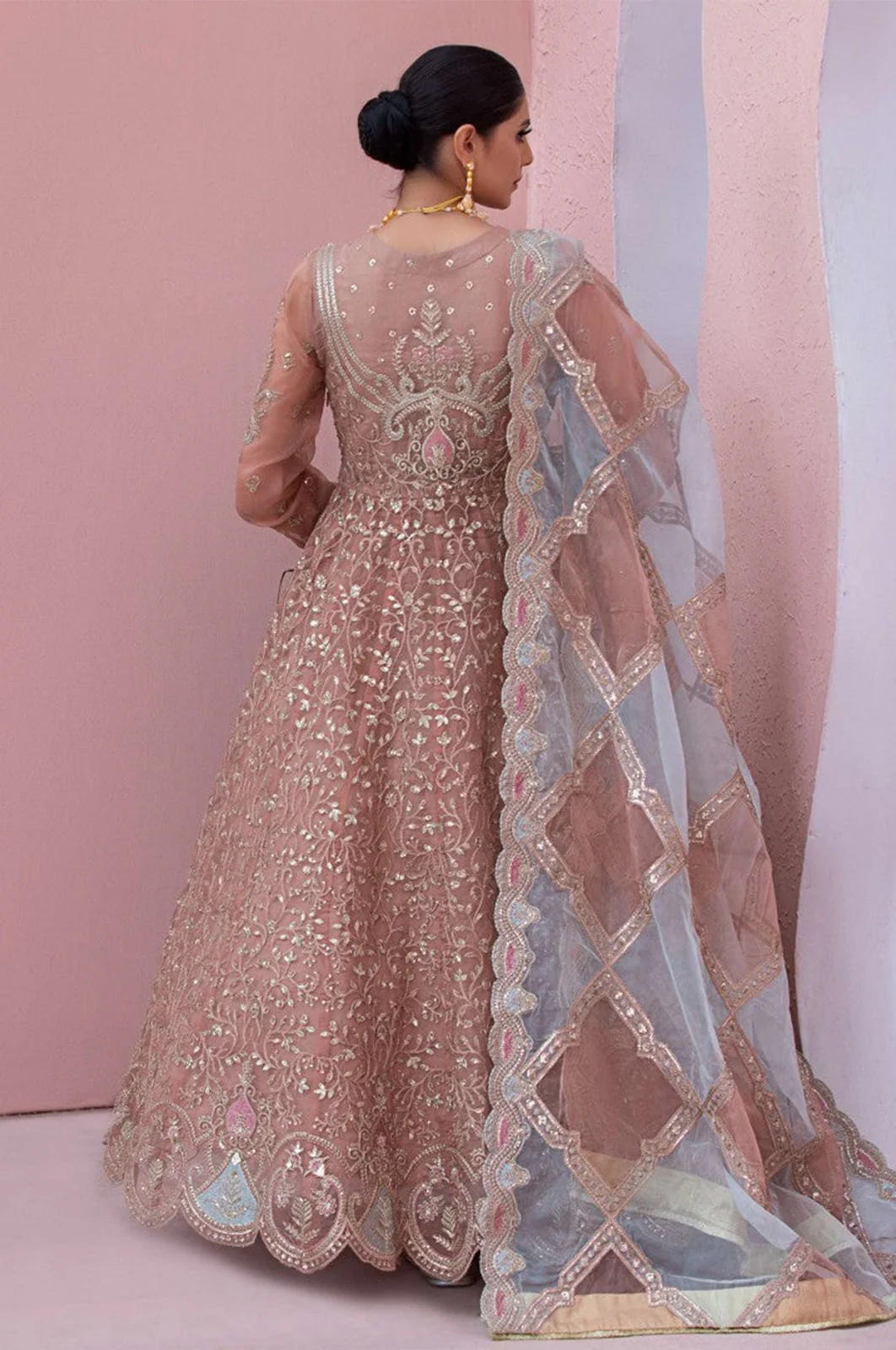 Tabeer By Diara Couture Stitched 3 Piece Formals Suit-SHAHBANU - DF-13 - Image 3