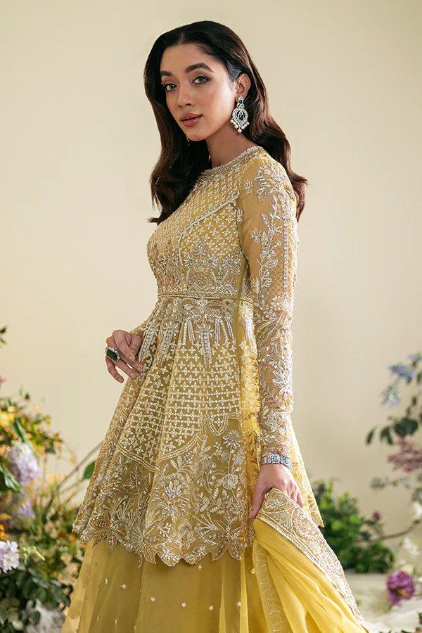 Vasl By Nyra Unstitched 3 Piece Festive Suit-Shams - Image 4