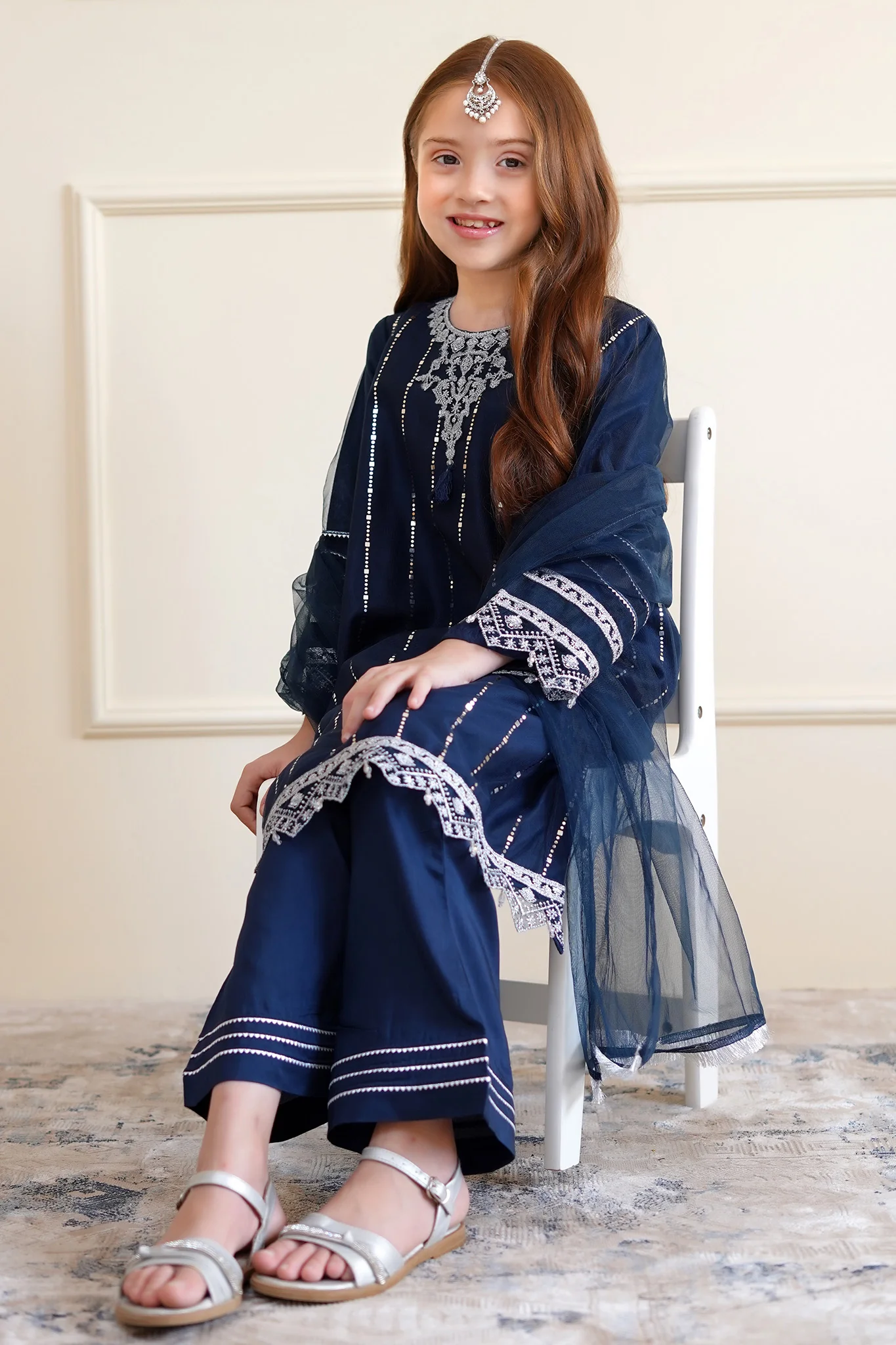Shanzey Eid Boutique Stitched 3 Piece Festive Formals Suit-SHK-2604 - Image 4
