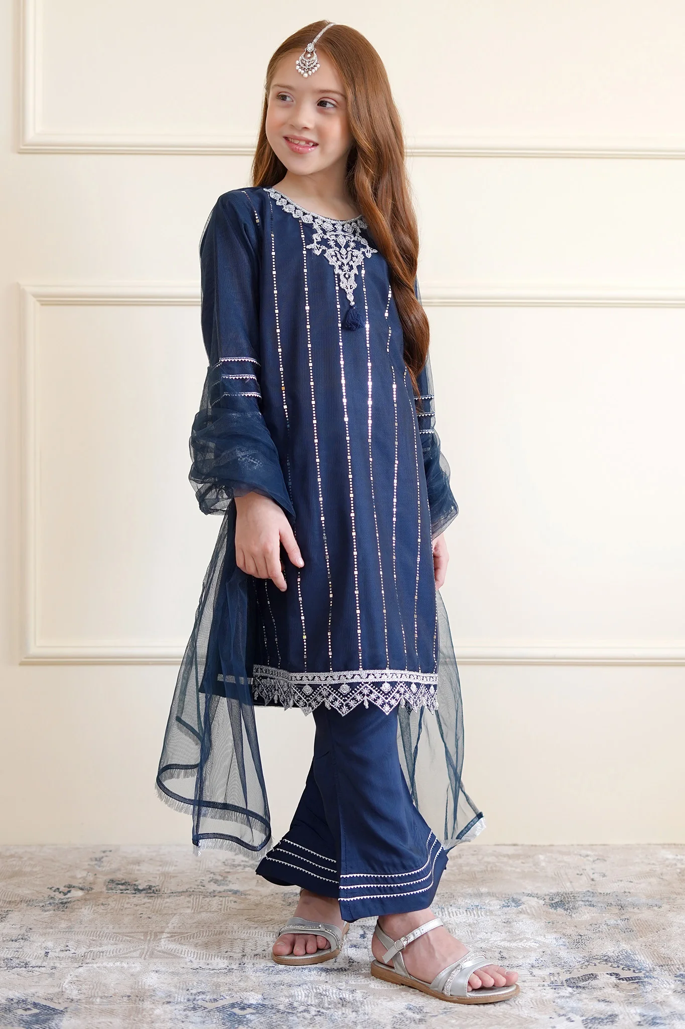 Shanzey Eid Boutique Stitched 3 Piece Festive Formals Suit-SHK-2604 - Image 6