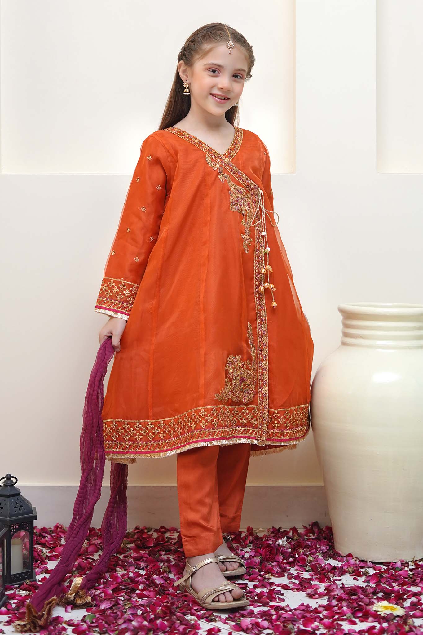Shanzey Stitched 3 Piece Festive Angrakha Edit Suit-SHK-2203