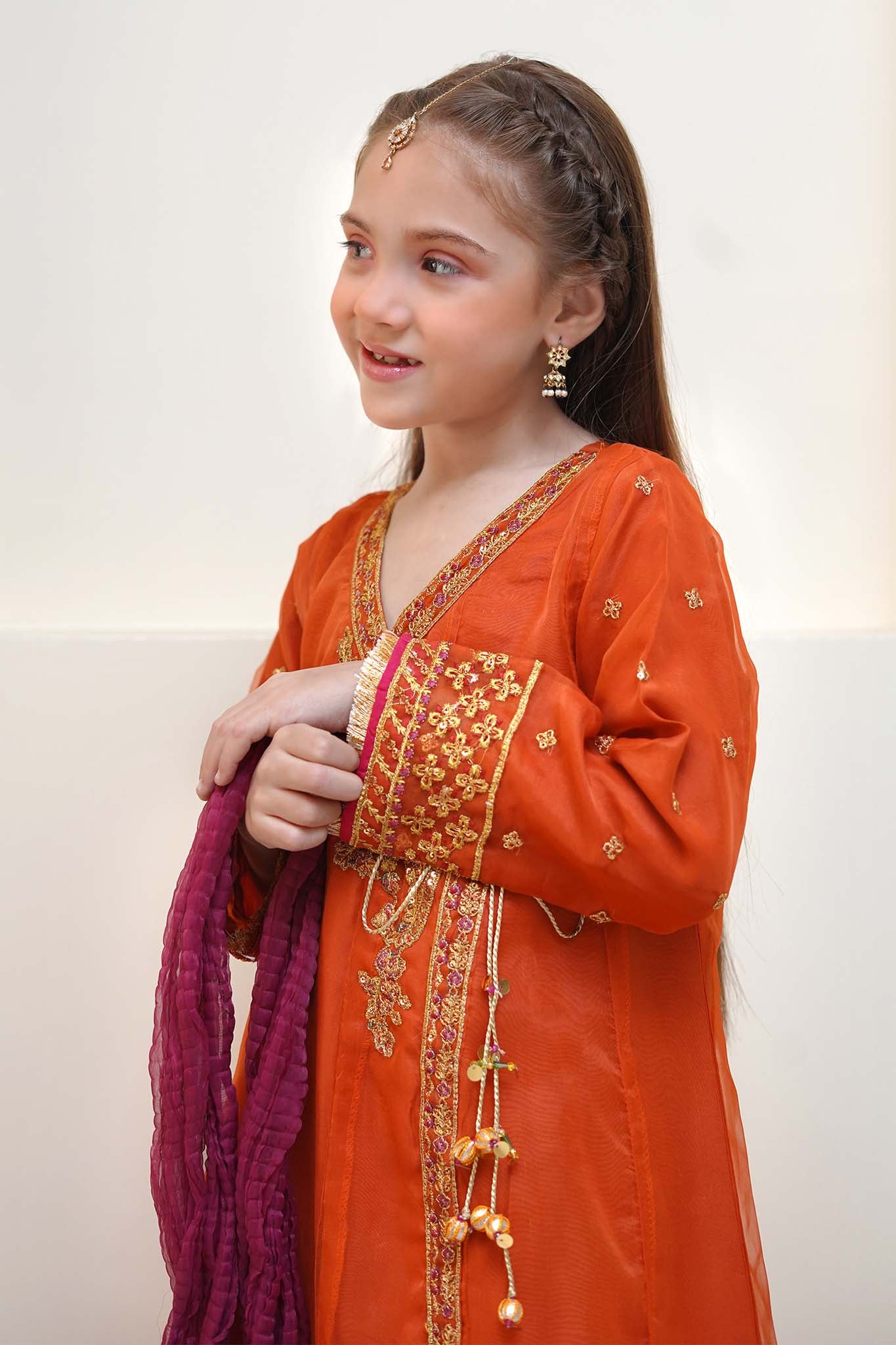 Shanzey Stitched 3 Piece Festive Angrakha Edit Suit-SHK-2203 - Image 2