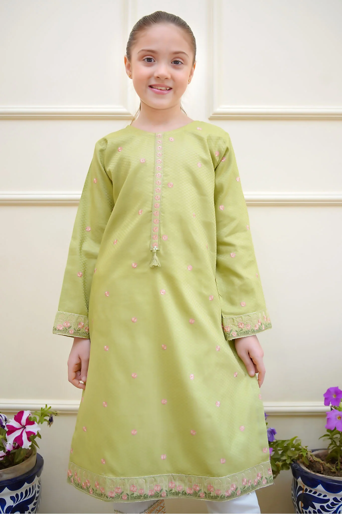 Rang e Eid Shanzey Stitched Jacquard Kurti Suit-SHK-4216 - Image 5