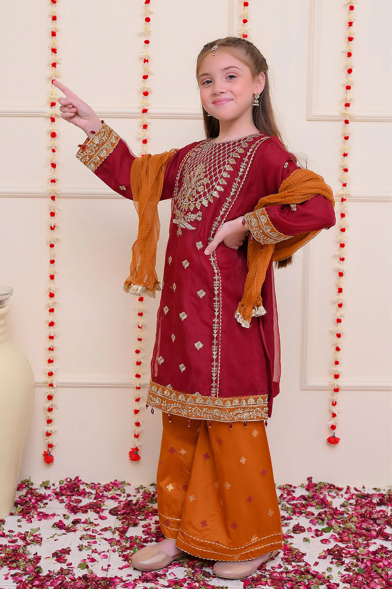Shehnai by Shanzey Stitched 3 Piece Formals Suit-SHK-3205 - Image 4