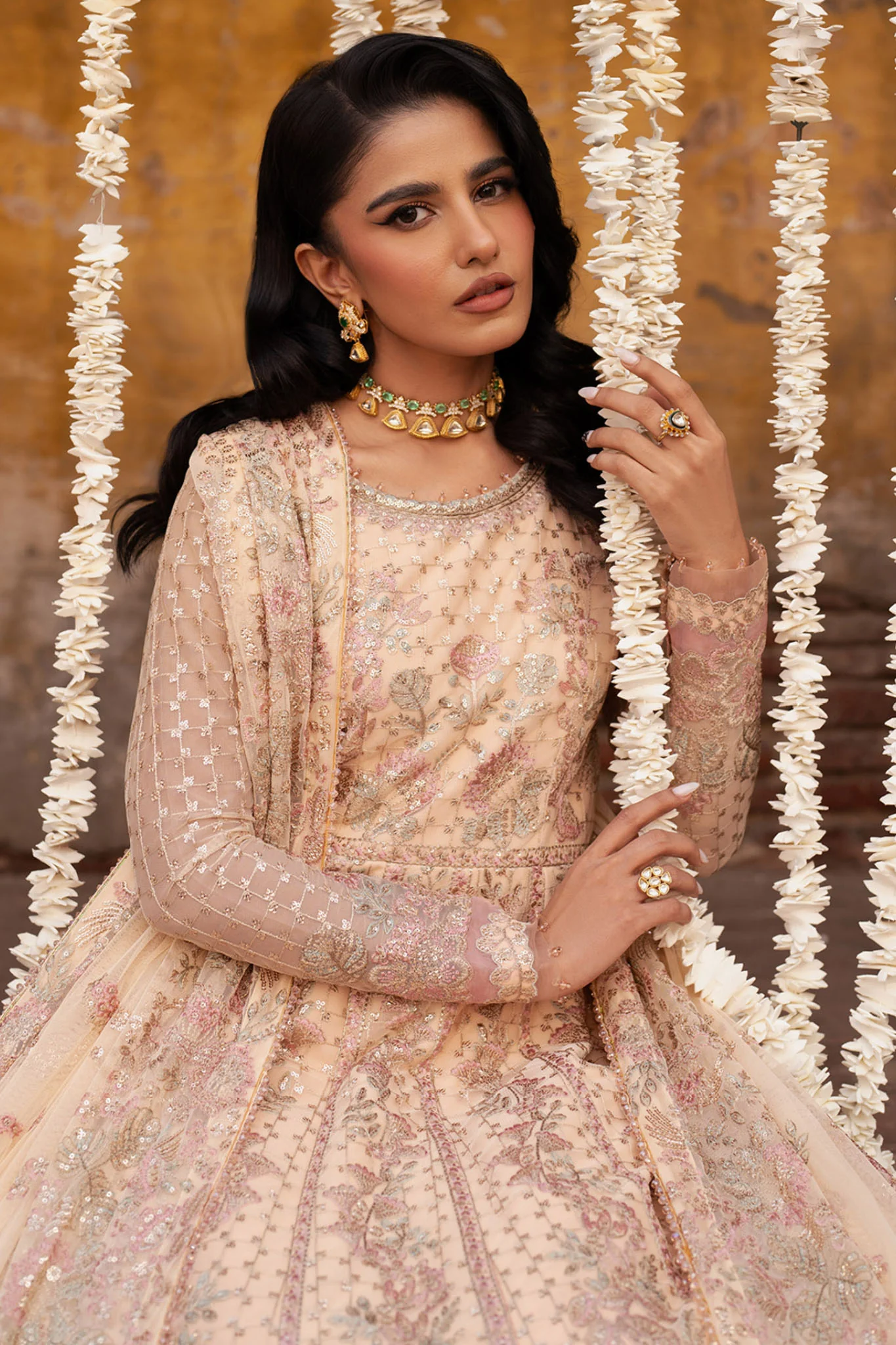 Shehnai By Zarif Unstitched 3 Piece Luxury Wedding Edit Collection-ZS-03-Heer - Image 2