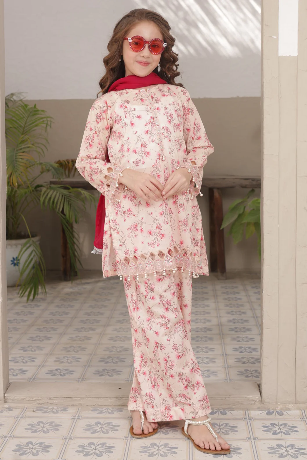 Pariyon Ki Duniya By Shanzey Stitched 3 Piece Co Ords Lawn Suit-SHK-5303