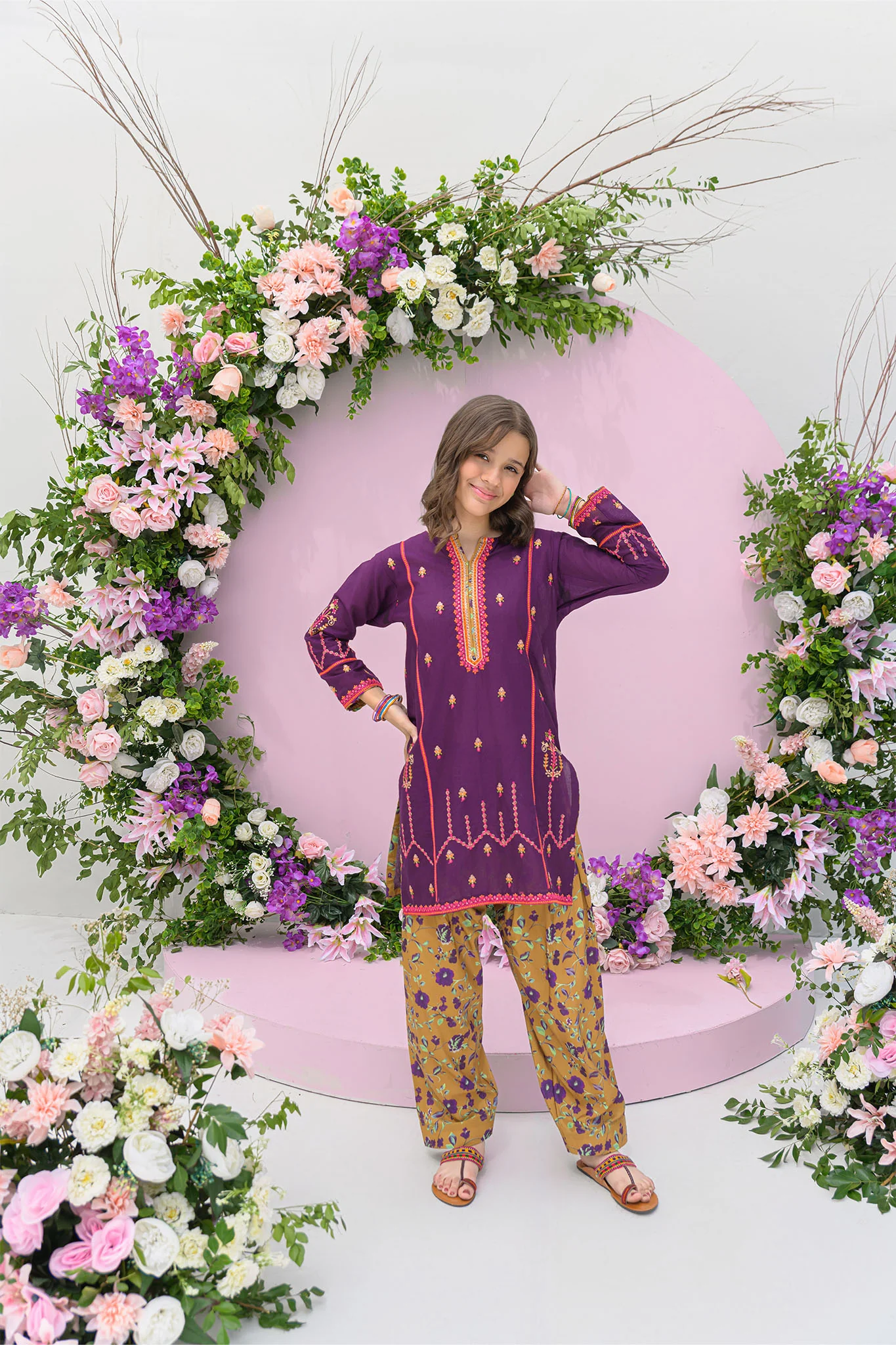 Silah By Fresh Bird Stitched 2 Piece Festive Summer Suit-Insia - Image 4