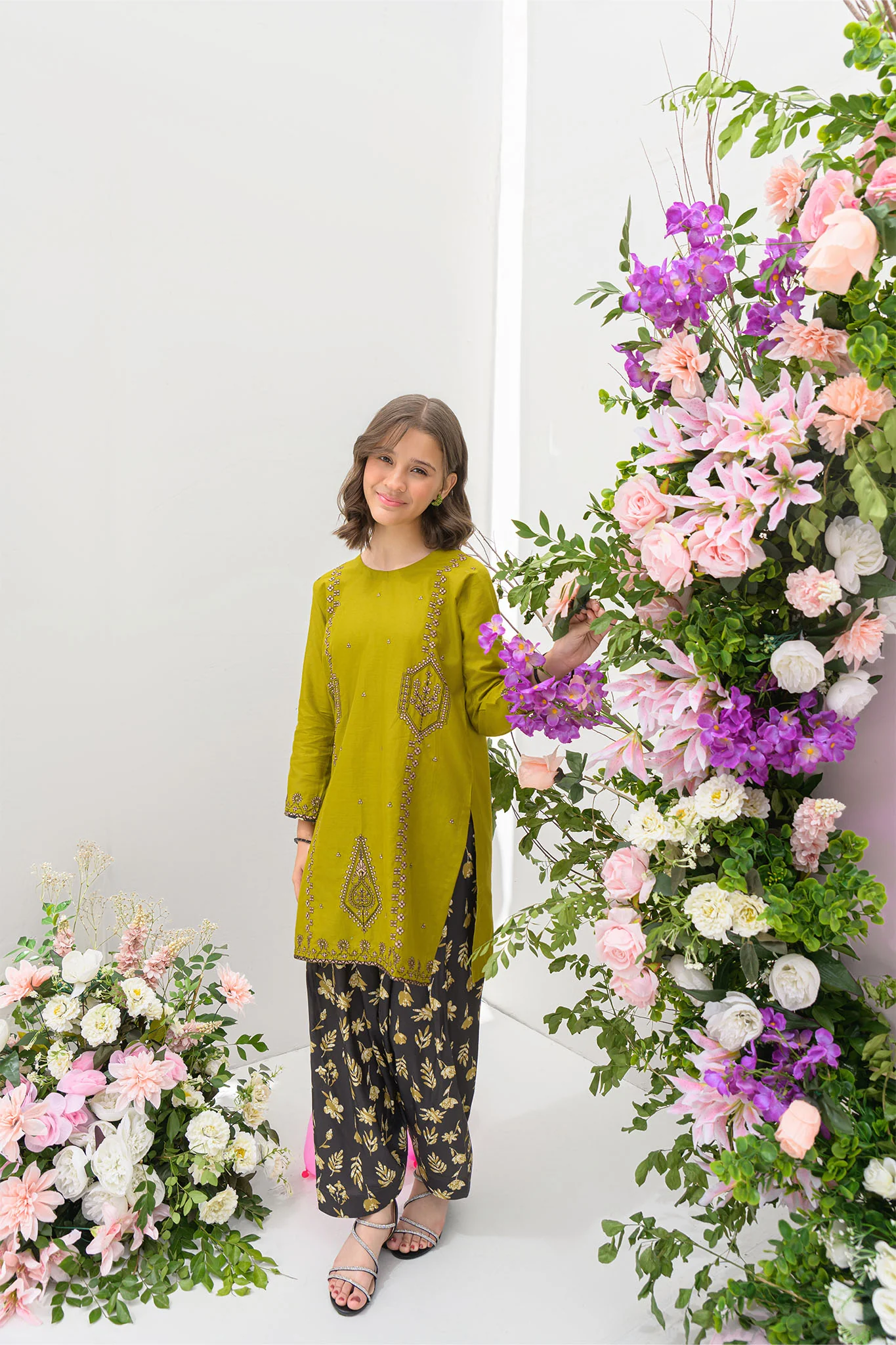 Silah By Fresh Bird Stitched 2 Piece Festive Summer Suit-leora - Image 5