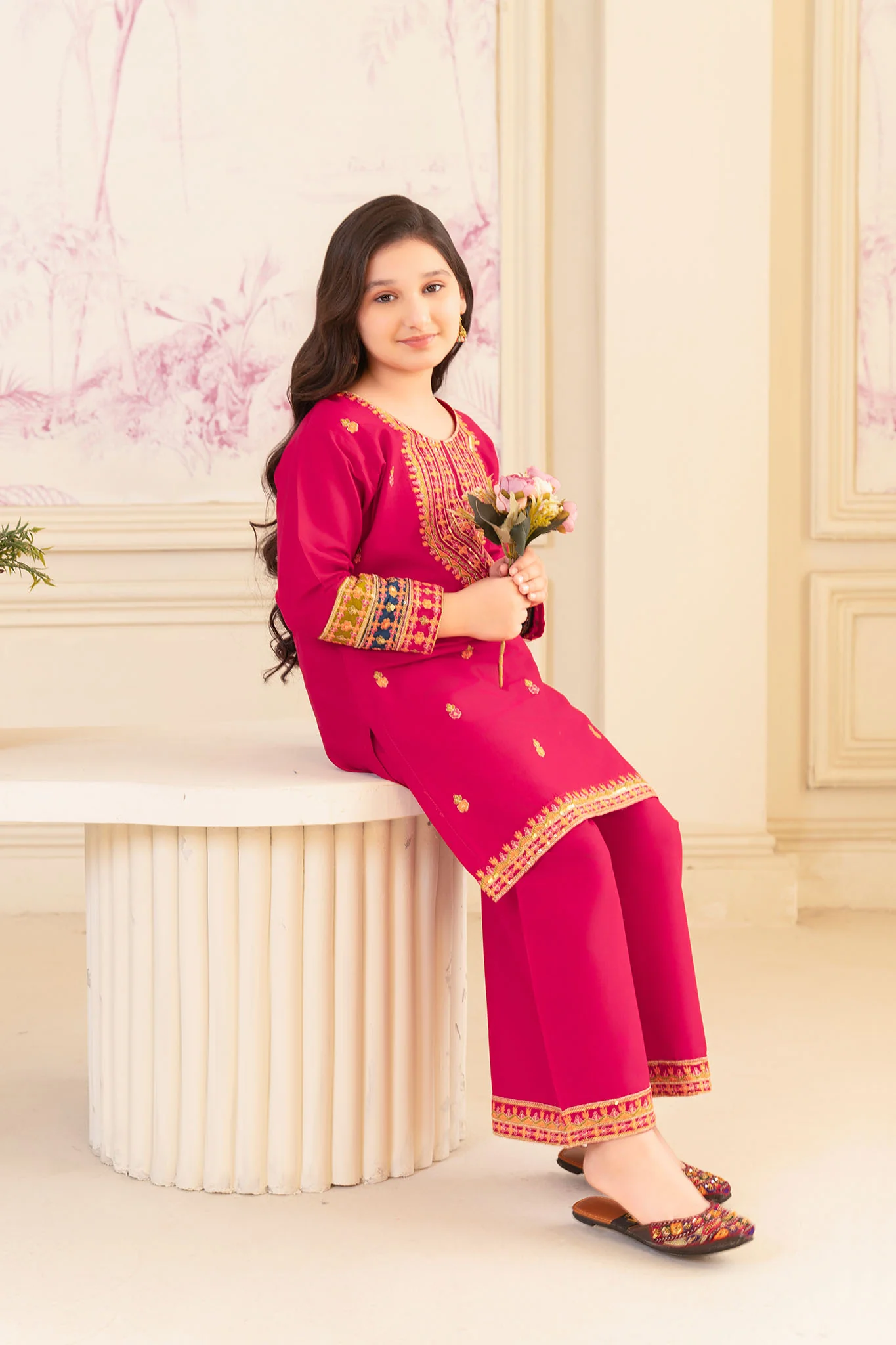 Silah By Fresh Bird Stitched 2 Piece Festive Summer Suit-Marwa - Image 5