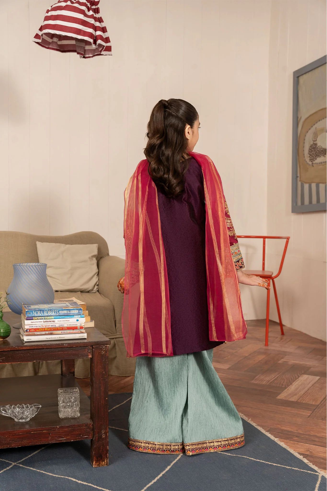 Silah By Fresh Bird Stitched 2 Piece Festive Summer Suit-Sajal - Image 3