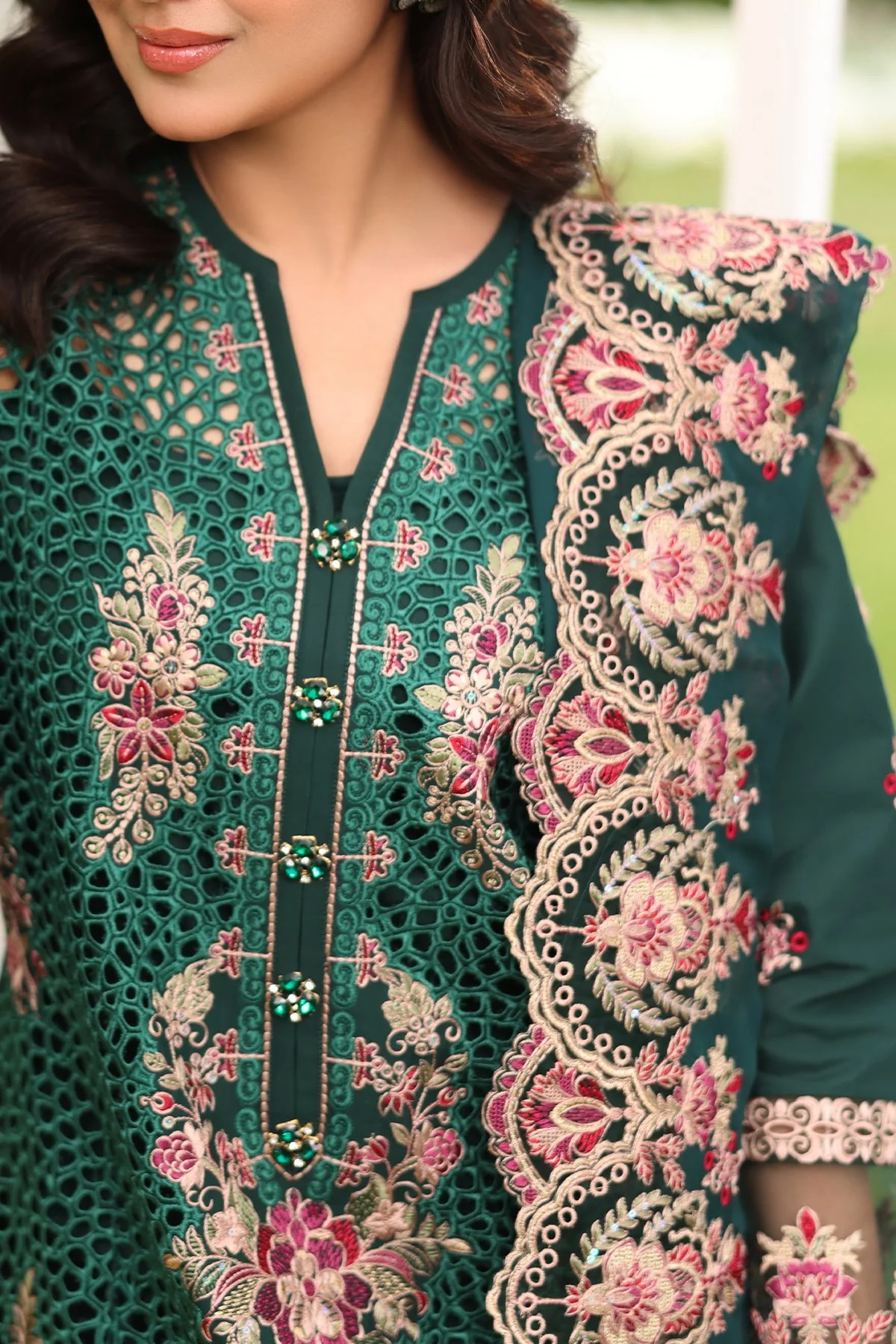 Hayam By Imrozia Serene Unstitched 3 Piece Luxury Eid Lawn Suit-SL 89 AMAL - Image 3