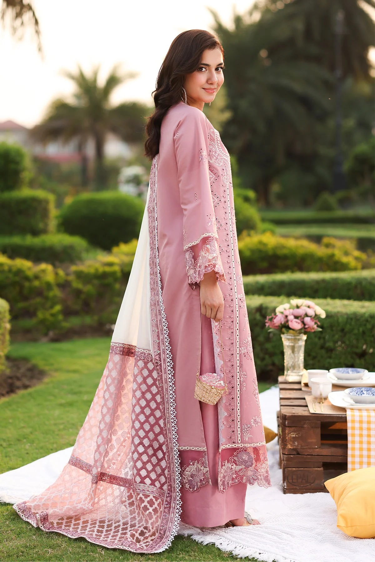 Hayam By Imrozia Serene Unstitched 3 Piece Luxury Eid Lawn Suit-SL 93 ISRA - Image 2