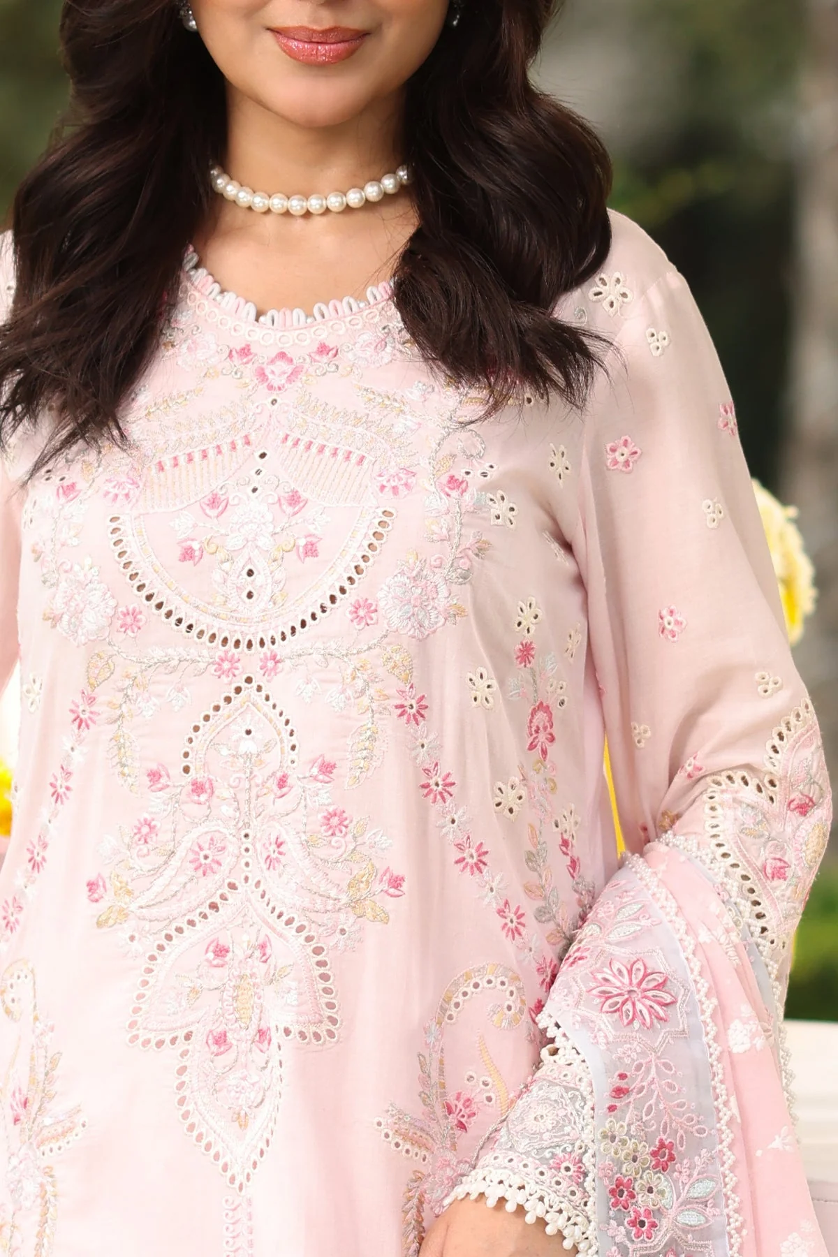 Hayam By Imrozia Serene Unstitched 3 Piece Luxury Eid Lawn Suit-SL 94 JANAN - Image 3