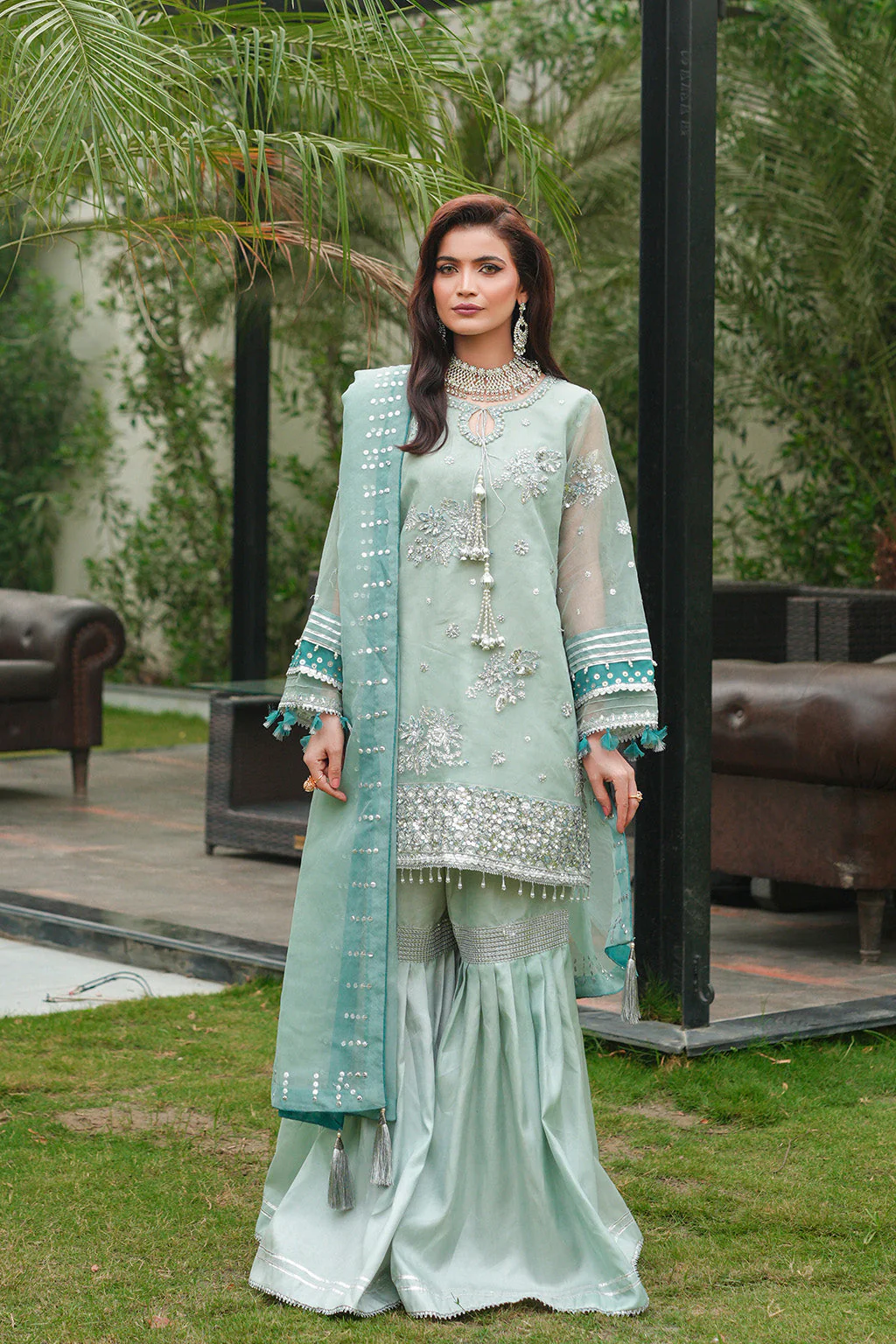 Celebrations By Mehreen Hamza Unstitched 3 Piece Luxury Formals Suit-Sohana