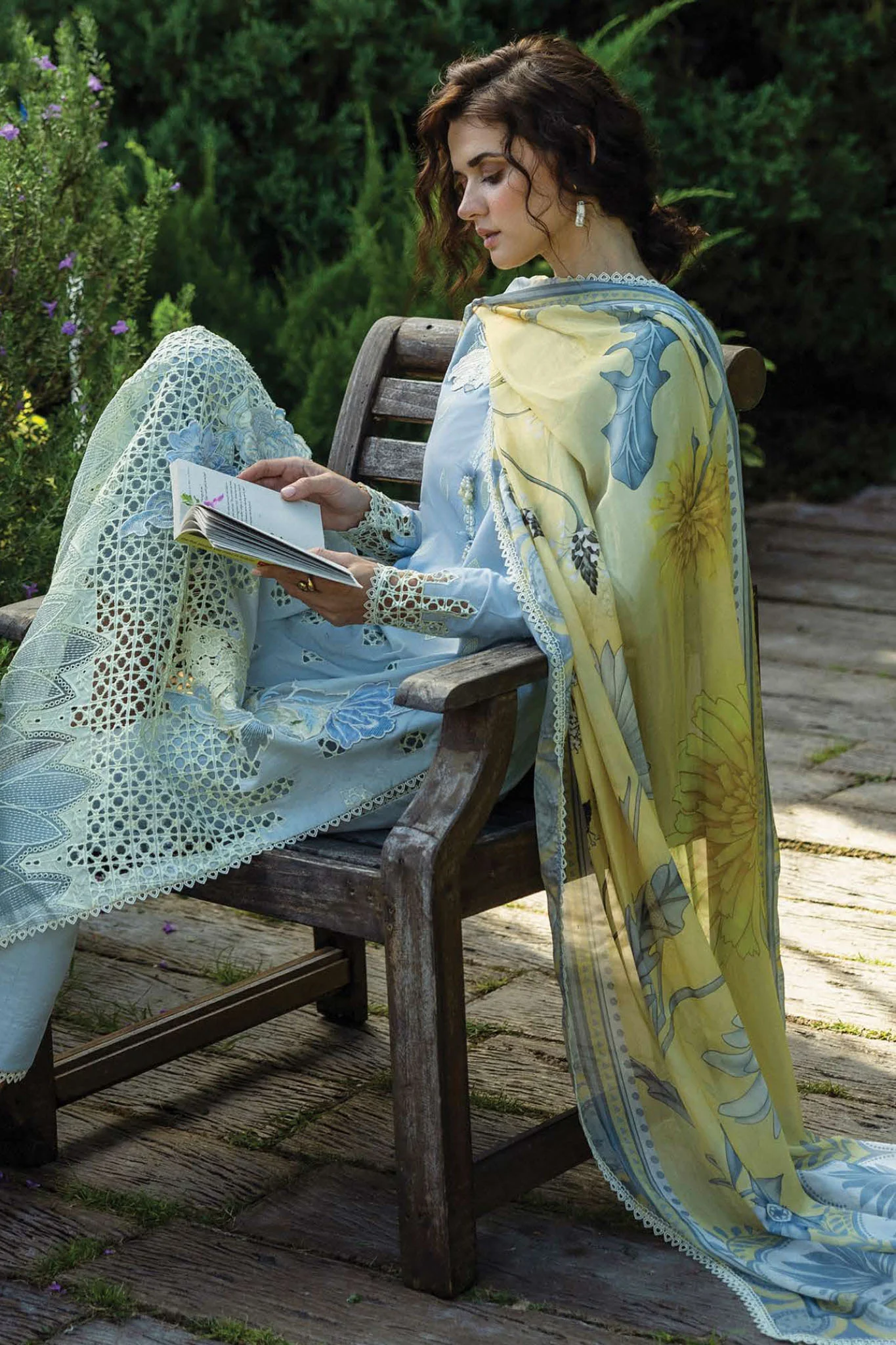 Solace Ombré By Mushq Unstitched 3 Piece Emb Chikankari Suit-01-Intesa - Image 5