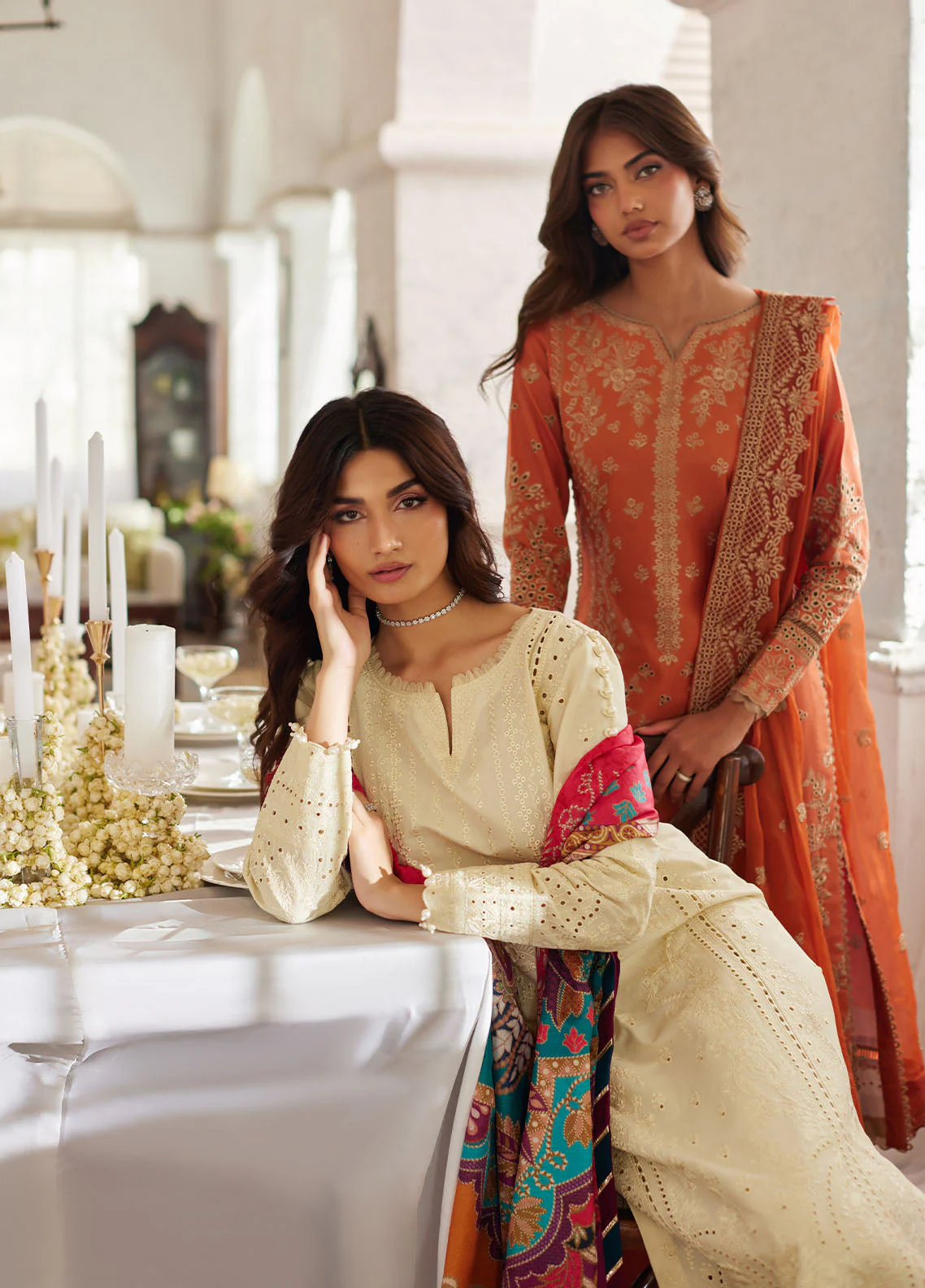 Lumiere By Gulaal Unstitched 3 Piece Chikankari Lawn Suit-Solara - Image 13