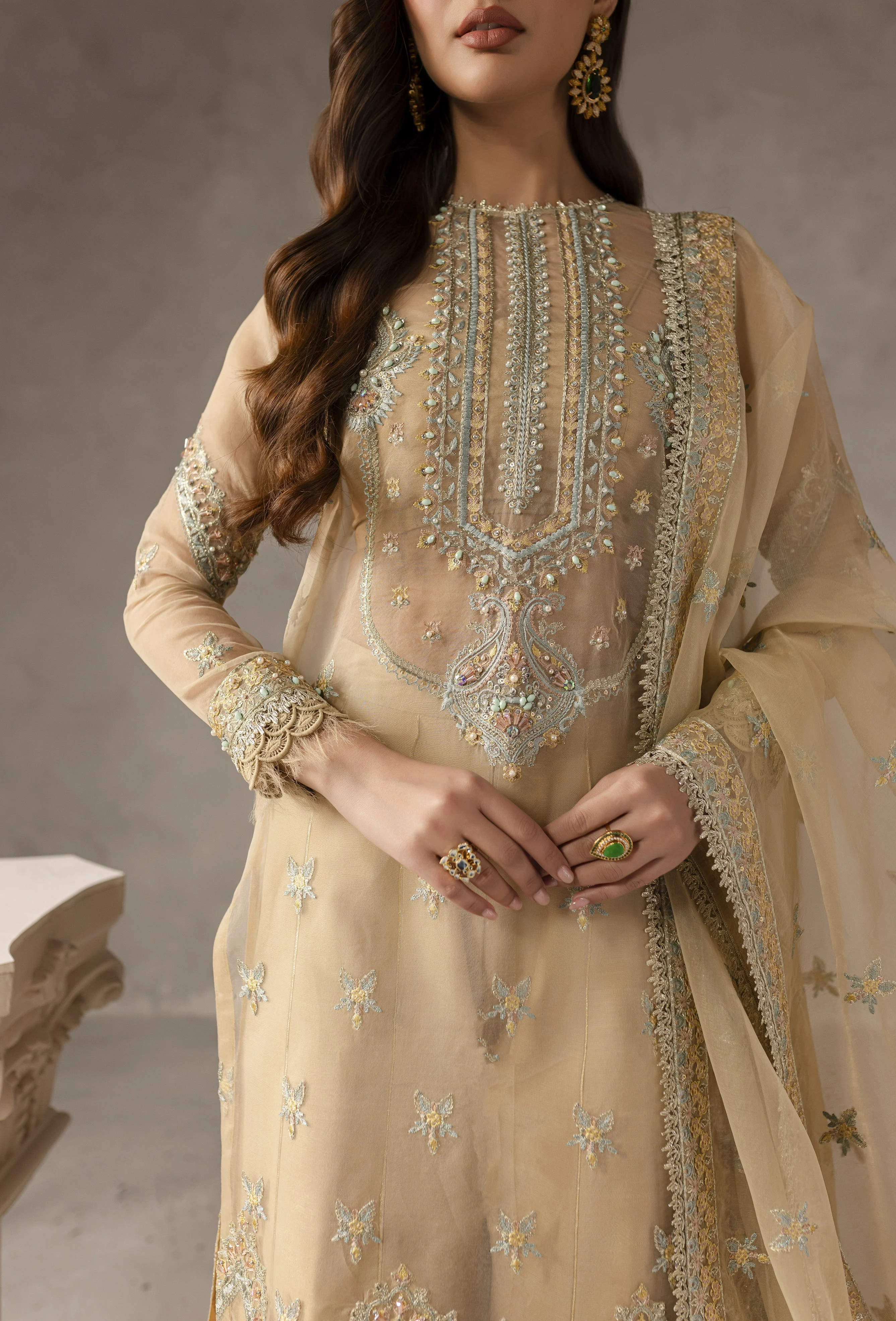 Eblouir By Imran Ramzan Unstitched 3 Piece Luxury Formals Suit - Image 3
