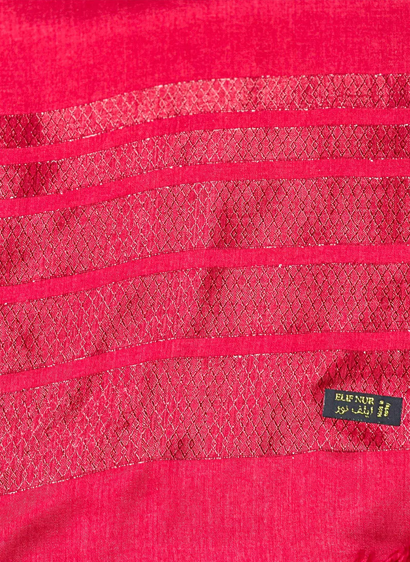 Hijab Ul Hareem Solid Self Print Fancy Hijabs - Image 2