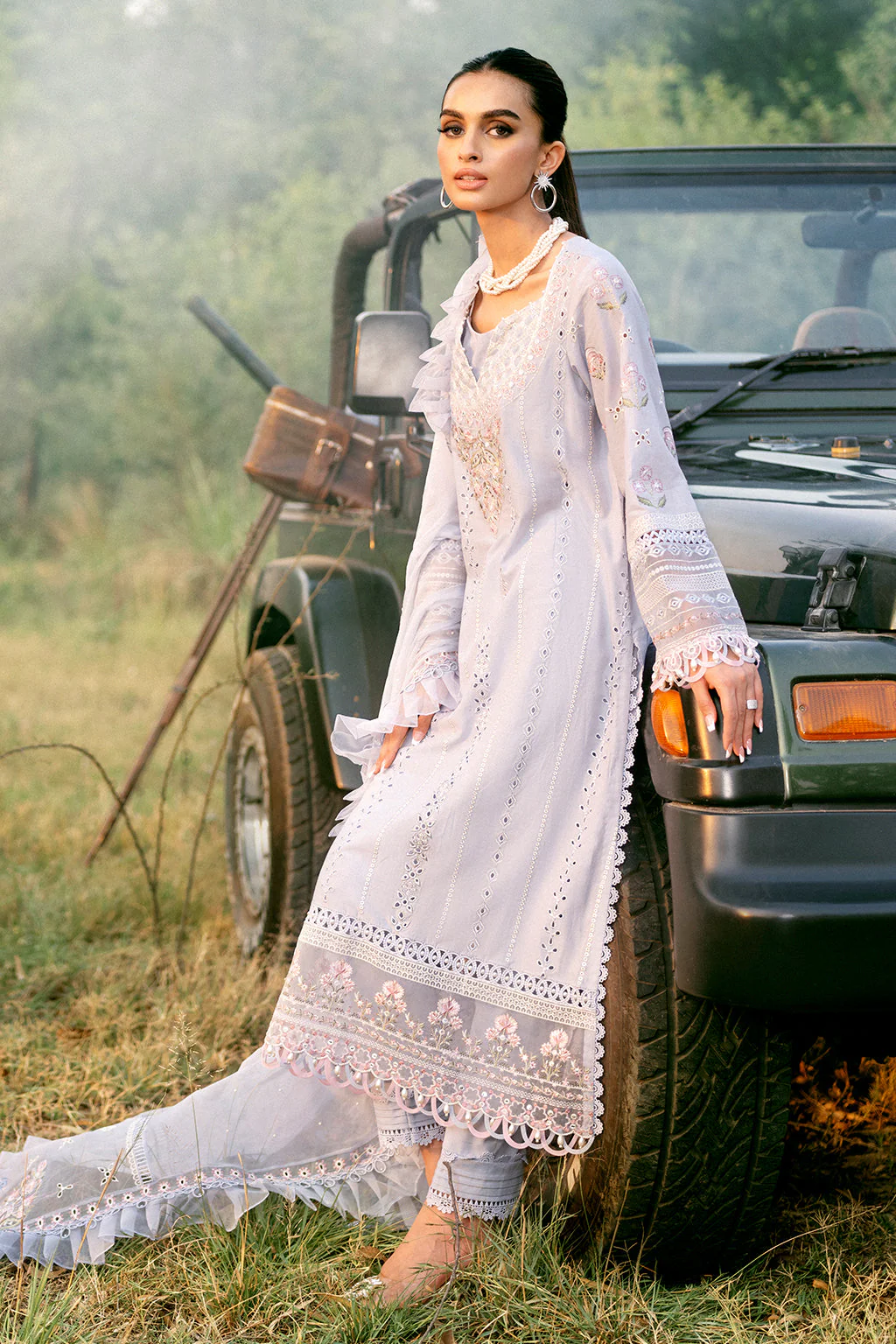 Sardinia Unstitched 3 Piece Luxury Lawn Collection-SOPHIA - Image 4