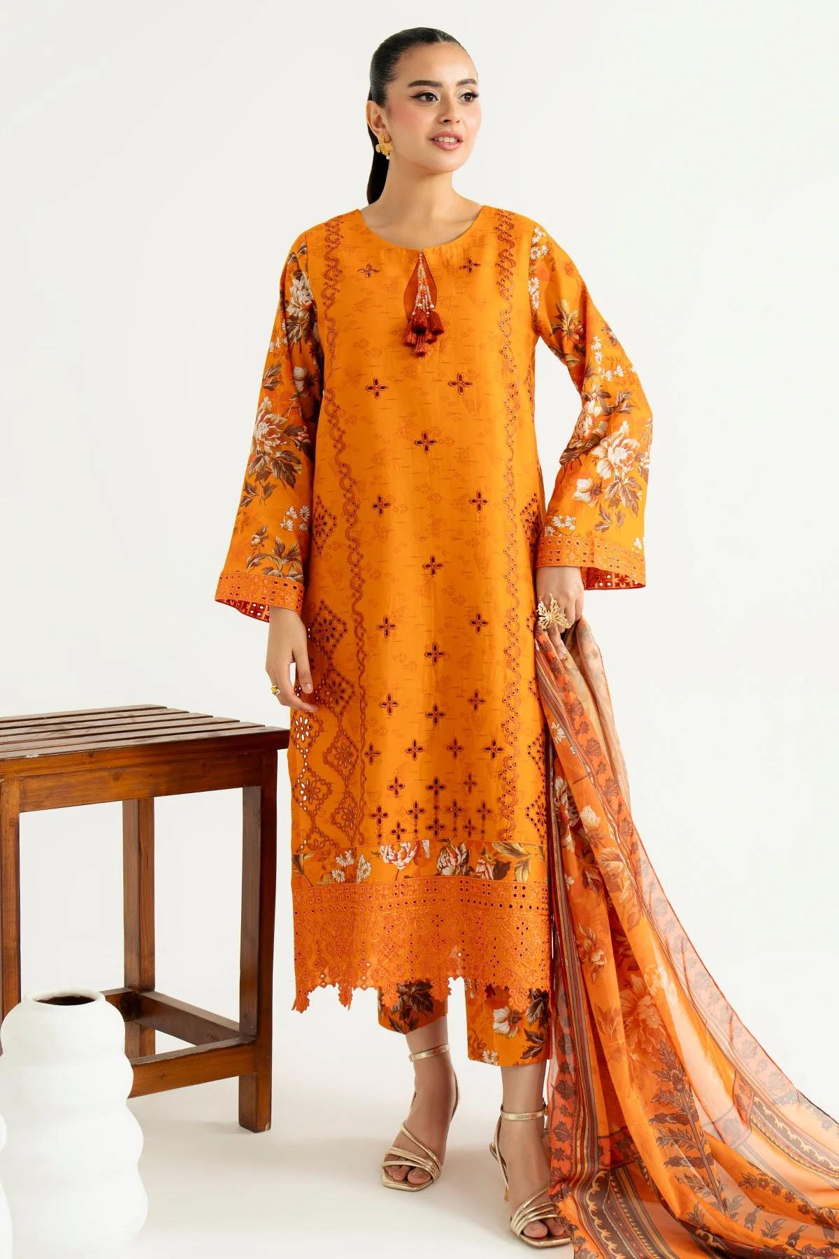 Sifa By Imrozia Serene Stitched 3 Piece Summer Suit-SP-101 Kira