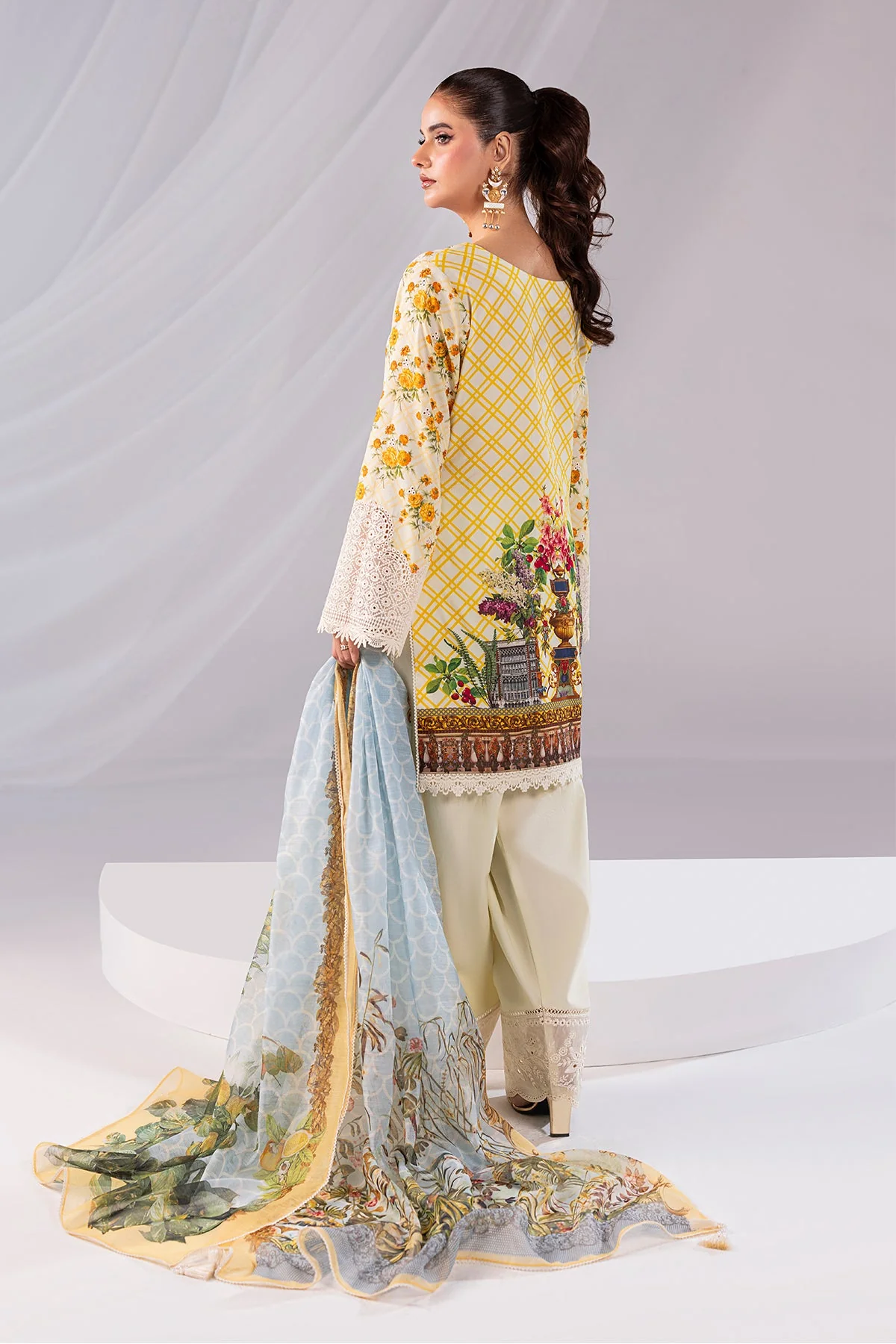Noor By Imrozia Serene Stitched 3 Piece Summer Suit-SP-68 MEHER - Image 2
