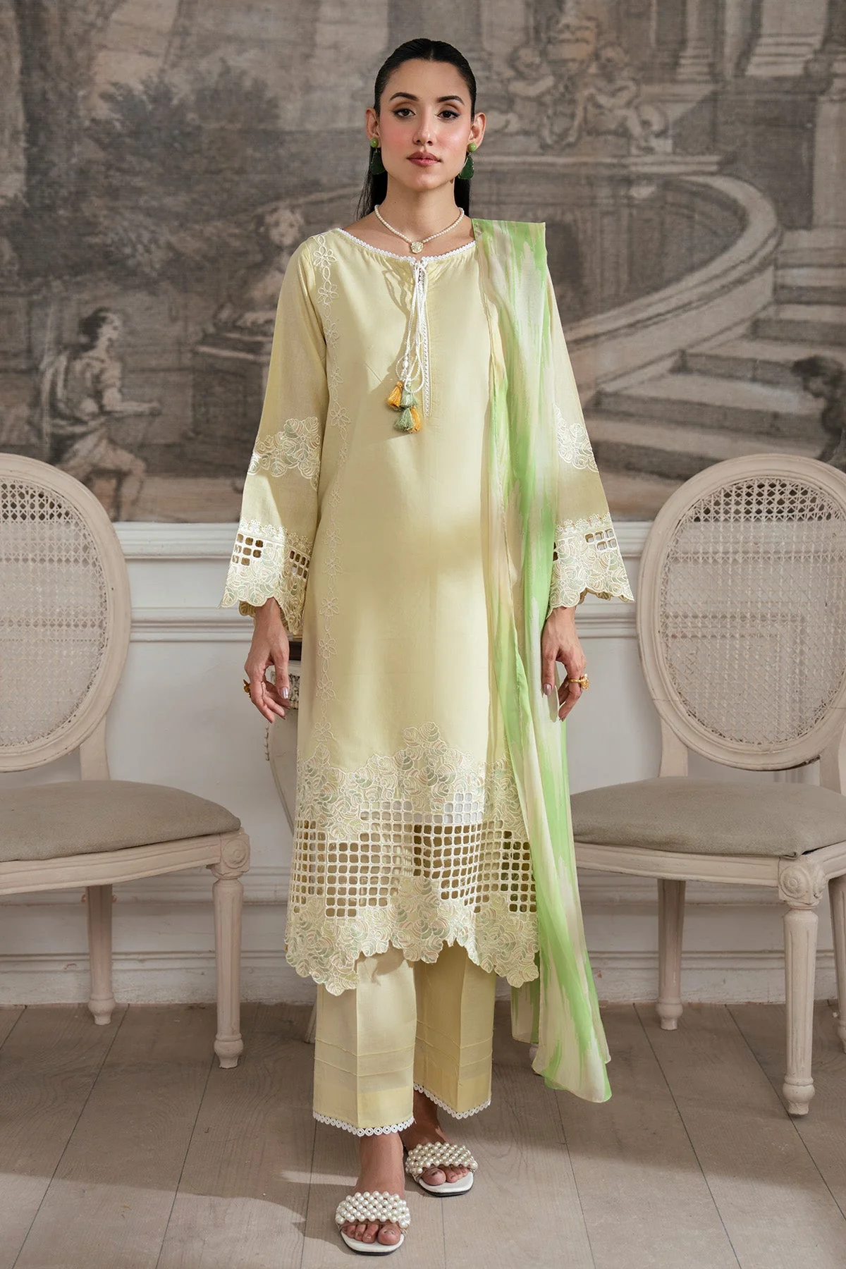 Kianna Pret By Imrozia Serene Stitched Summer Lawn Suit-SP-82 Emuna