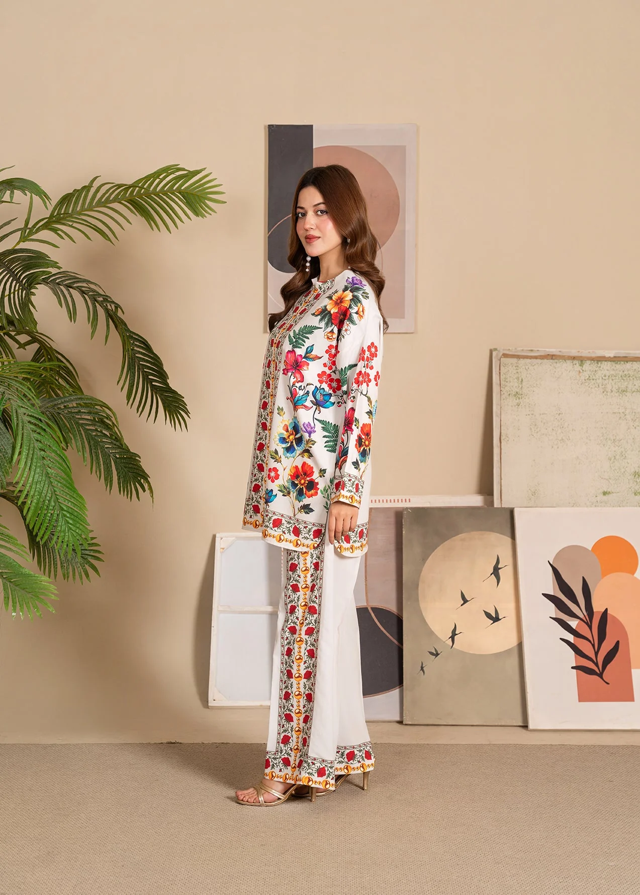 Daily Wear By Stitch Vibes Stitched Summer Suit-Spring Muse Co-Ord - Image 2