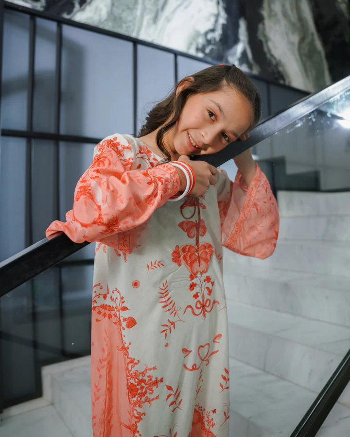 Sprinkles Stitched Summer Kaftan Kids-Butterfly Bloom - 1pc - Image 7