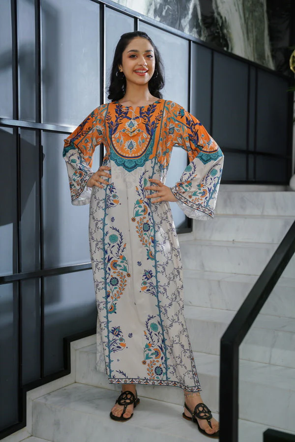 Sprinkles Stitched Summer Kaftan Kids-Celeste Pleated - 1pc