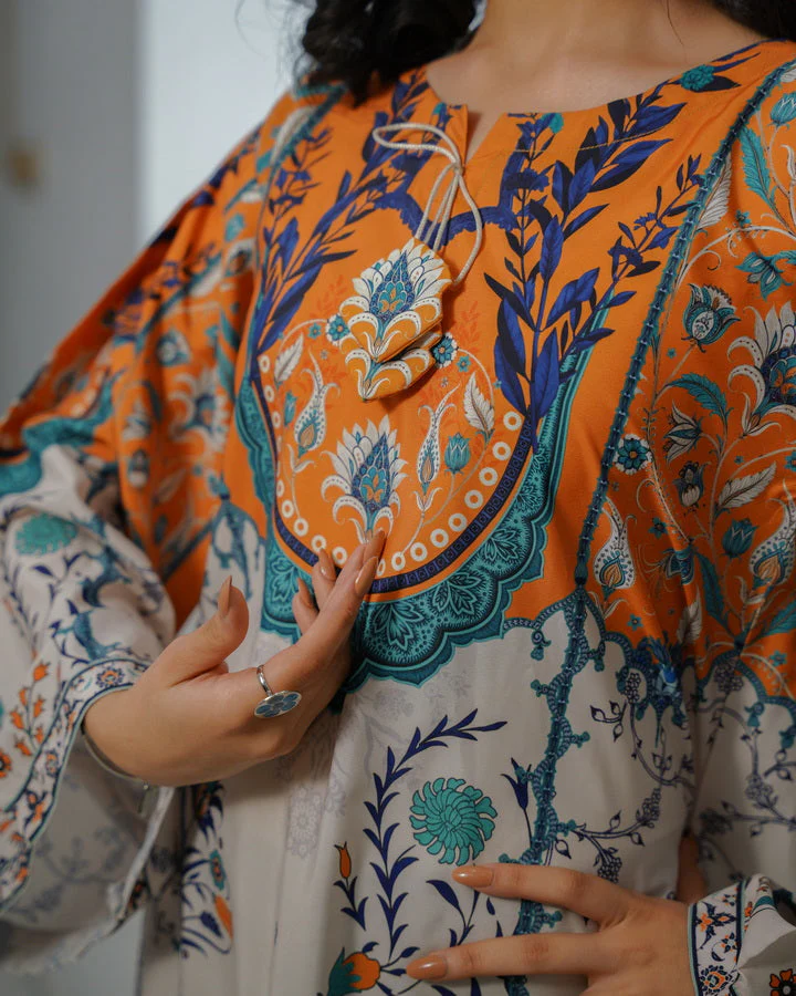 Sprinkles Stitched Summer Kaftan Kids-Celeste Pleated - 1pc - Image 11