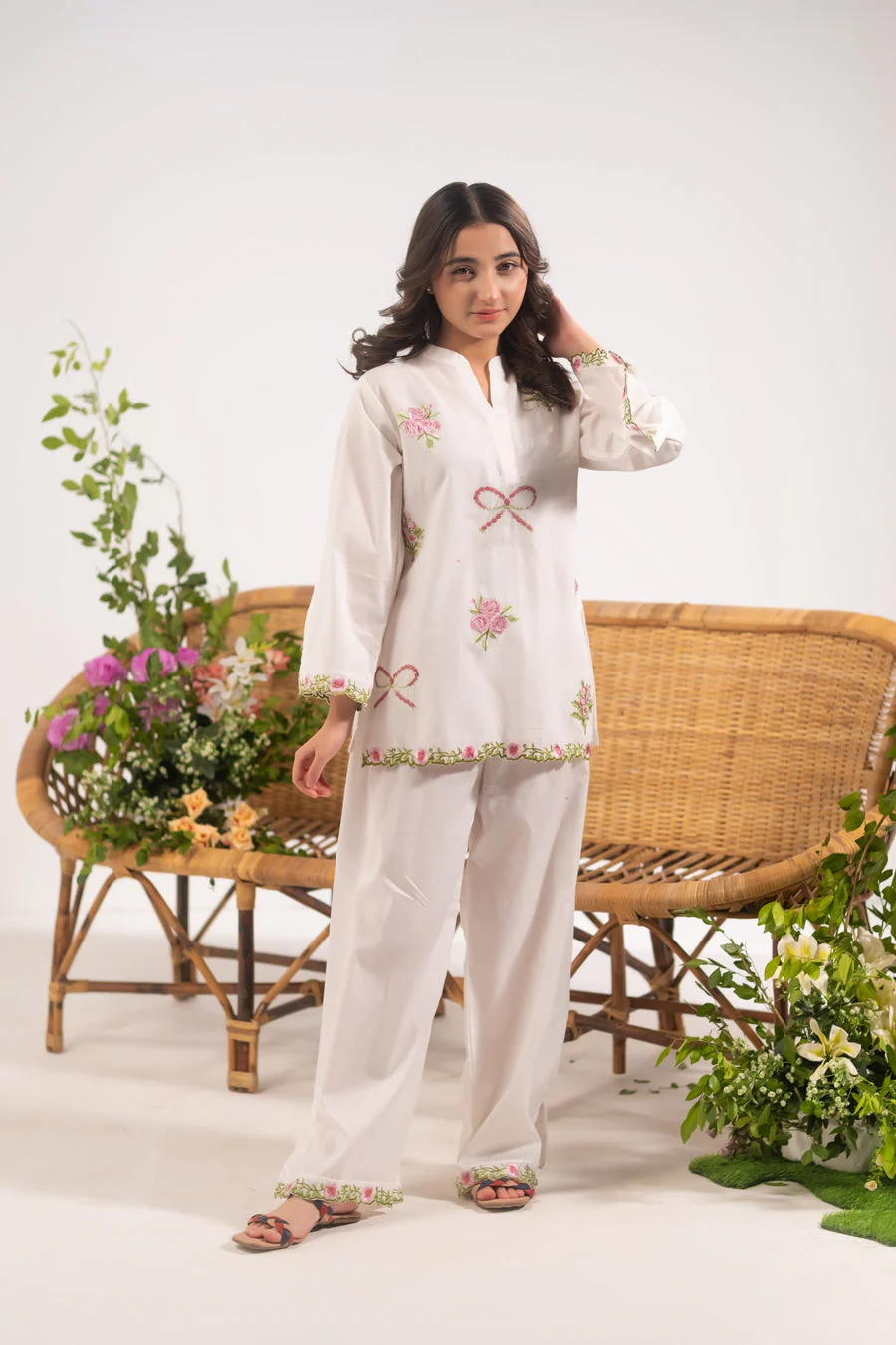 Sprinkles Co Ords Kids Emb Fusion Collection-Ivory Lace - Image 3