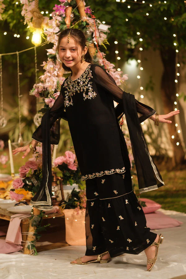 Sprinkles Stitched Formals Festive Kids-Noor-e-Siyah - 3pcs - Image 4