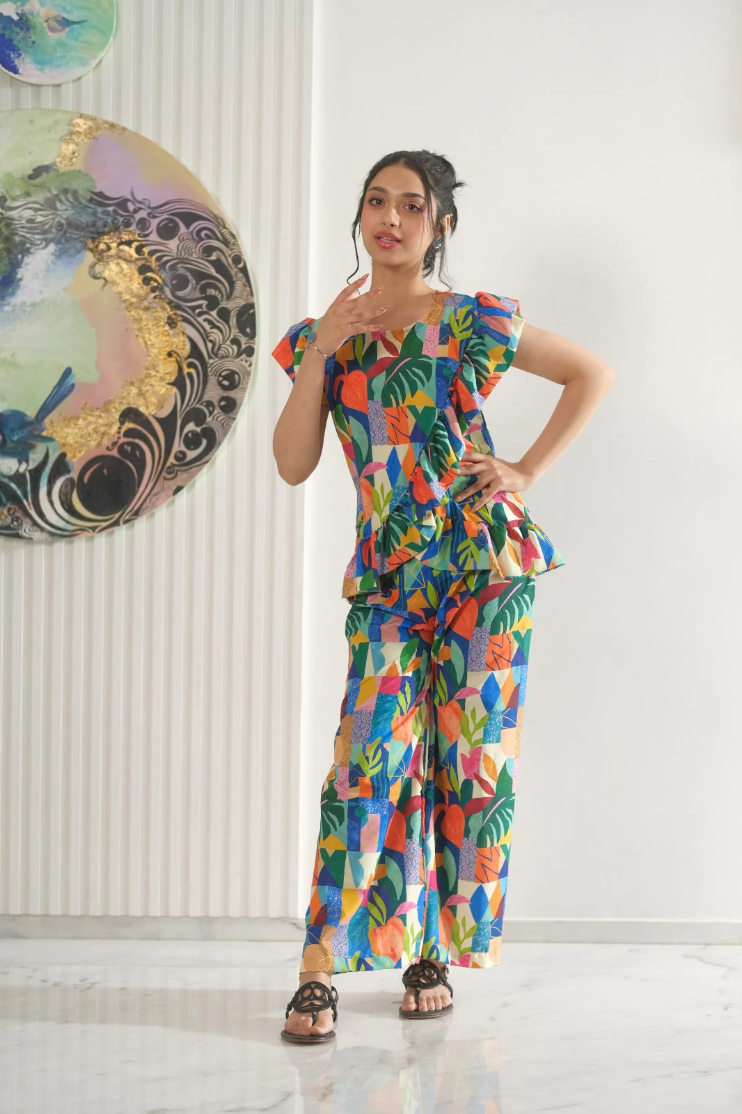 Sprinkles Stitched Co Ords Suit-Patchy Parade - Image 4