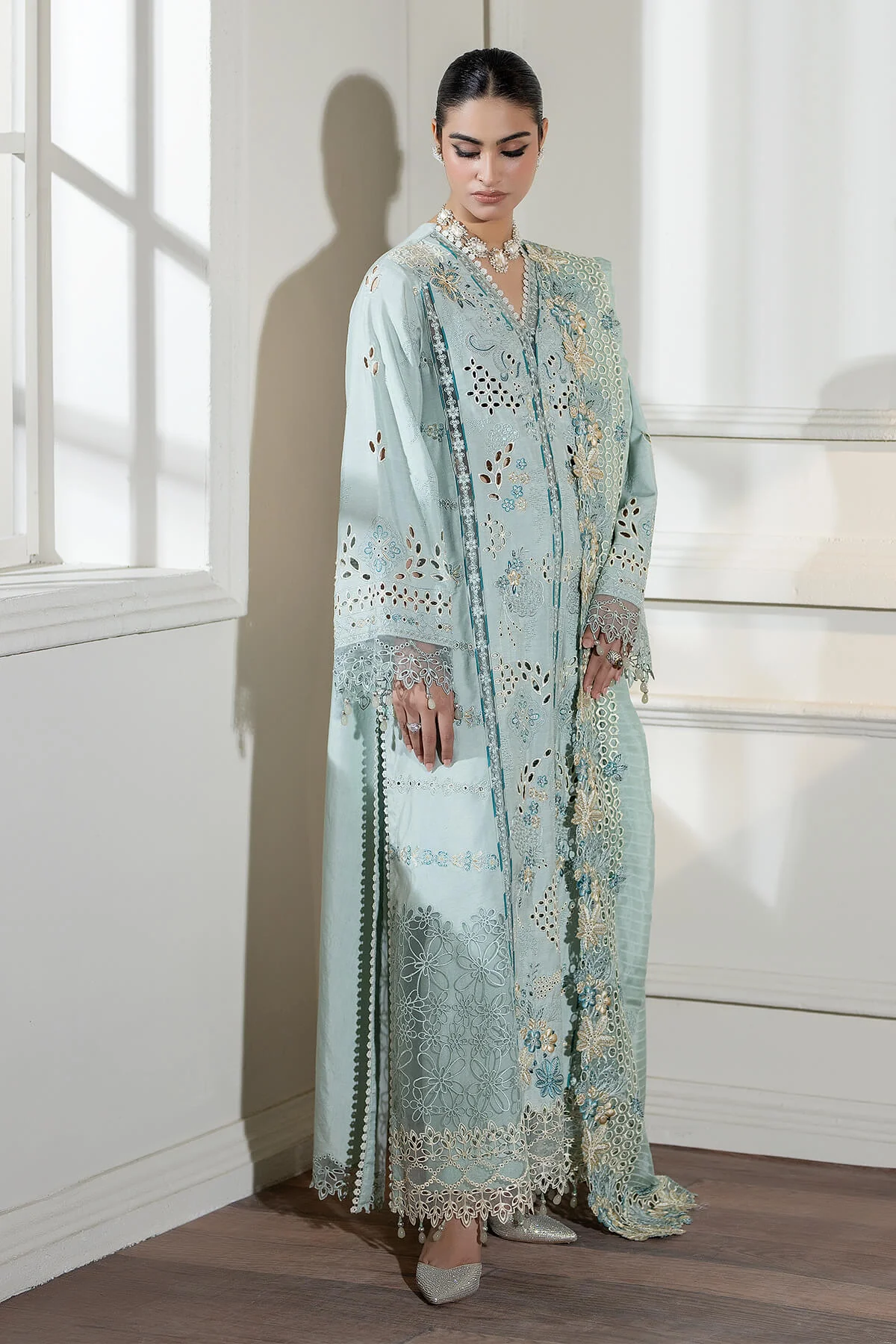 Zabrang By Imrozia Serene Unstitched 3 Piece Formals Suit-SRS-18 Shafaq - Image 5
