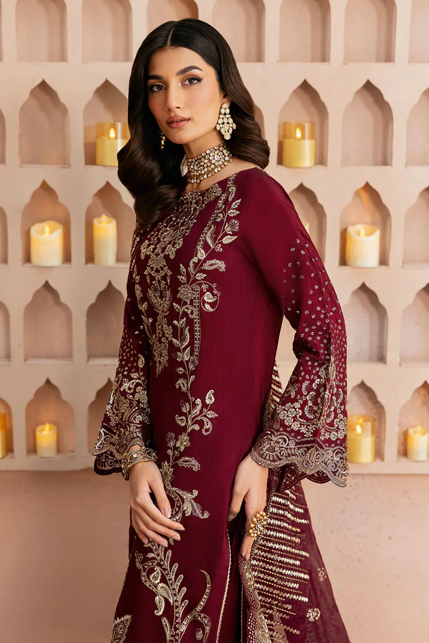 Shehnai by Ramsha Unstitched 3 Piece Raw Silk Vol- 01 Suit-SS-102 - Image 3