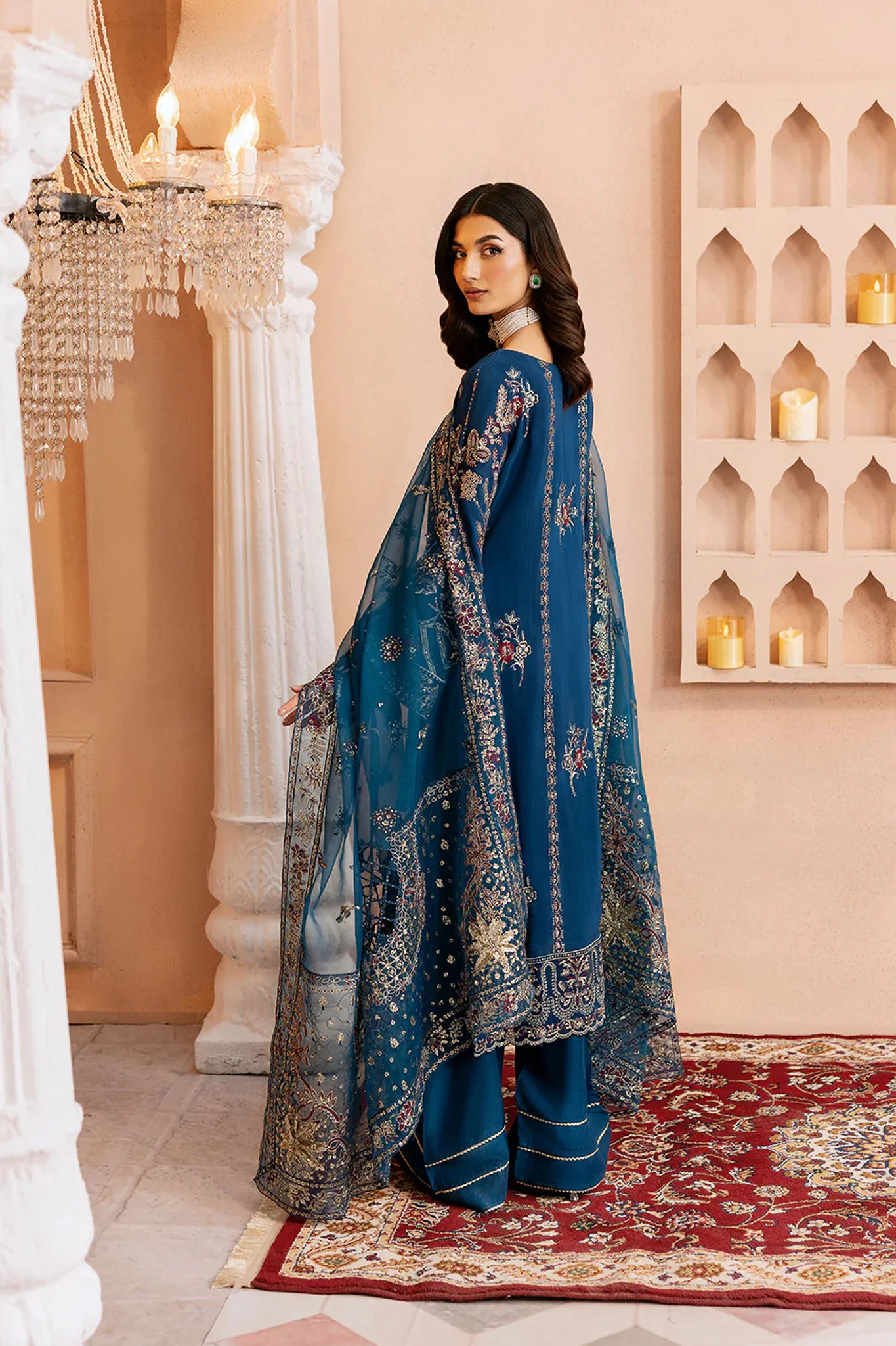 Shehnai by Ramsha Unstitched 3 Piece Raw Silk Vol- 01 Suit-SS-107 - Image 2