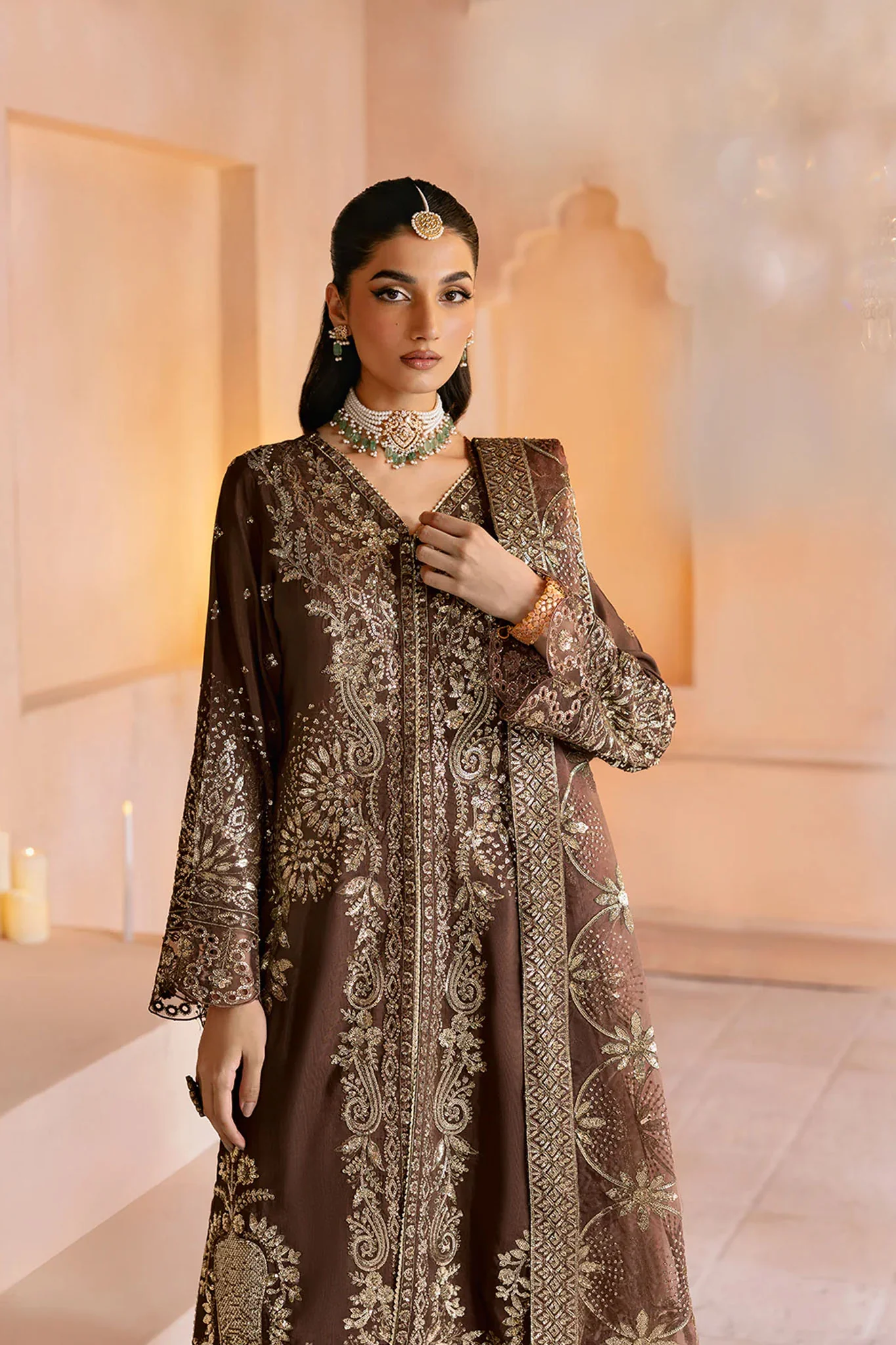 Shehnai by Ramsha Unstitched 3 Piece Raw Silk Vol- 01 Suit-SS-108 - Image 5
