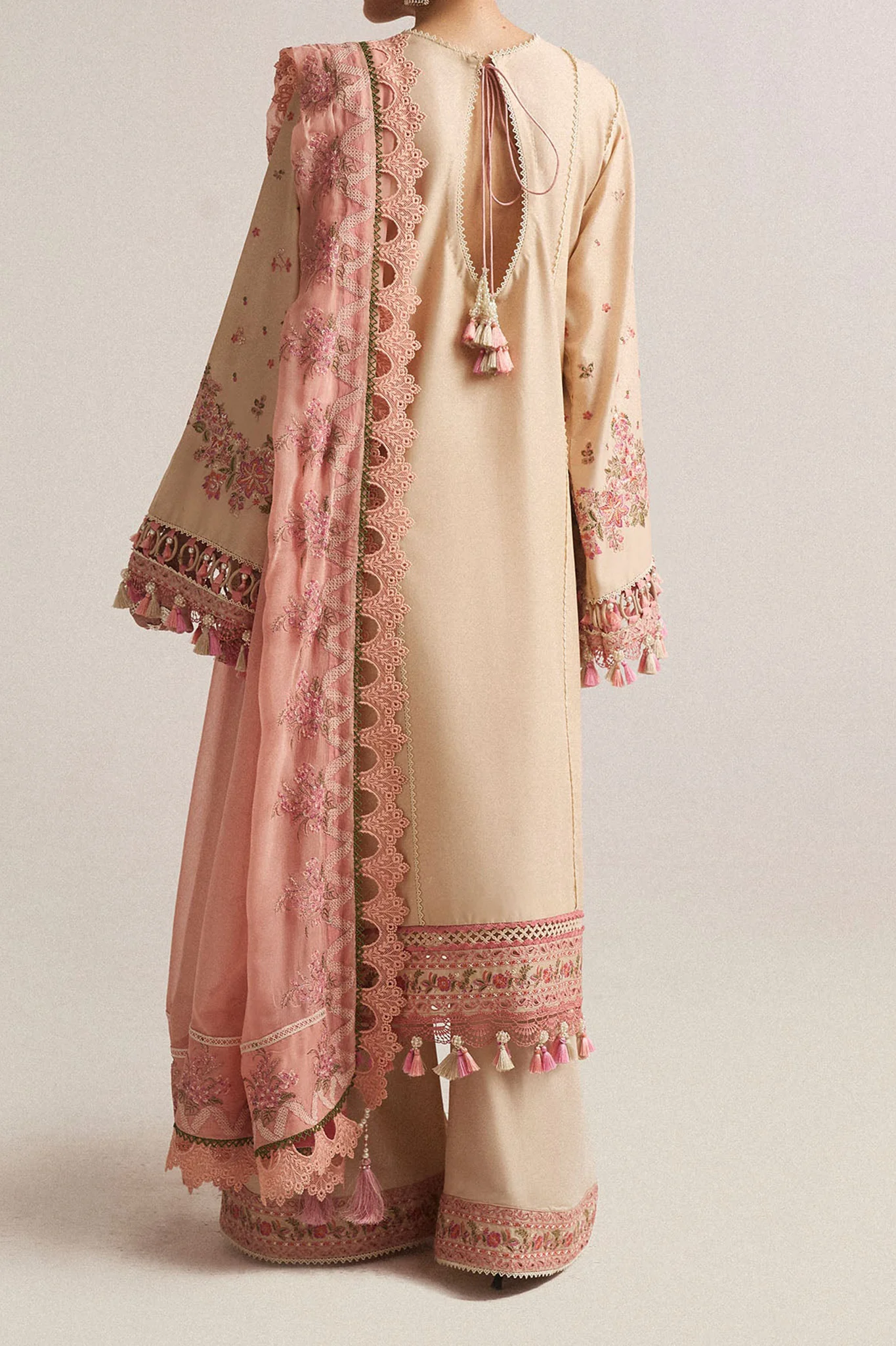 SS Lawn By Hussain Rehar Unstitched 3 Piece Emb Lawn Eid Edit Suit-11-Stile - Image 3