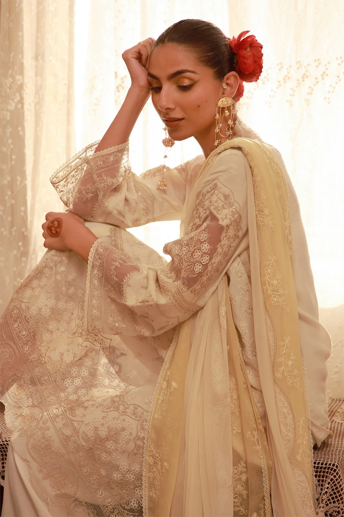Sahar Unstitched 3 Piece Luxury Emb Festive Edit-SS1-26-FE-07 - Image 2