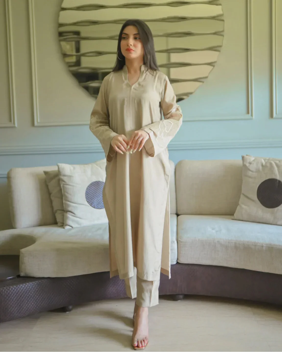 Zauk Stitched 2 Piece Eid Collection-Stardust - Image 7
