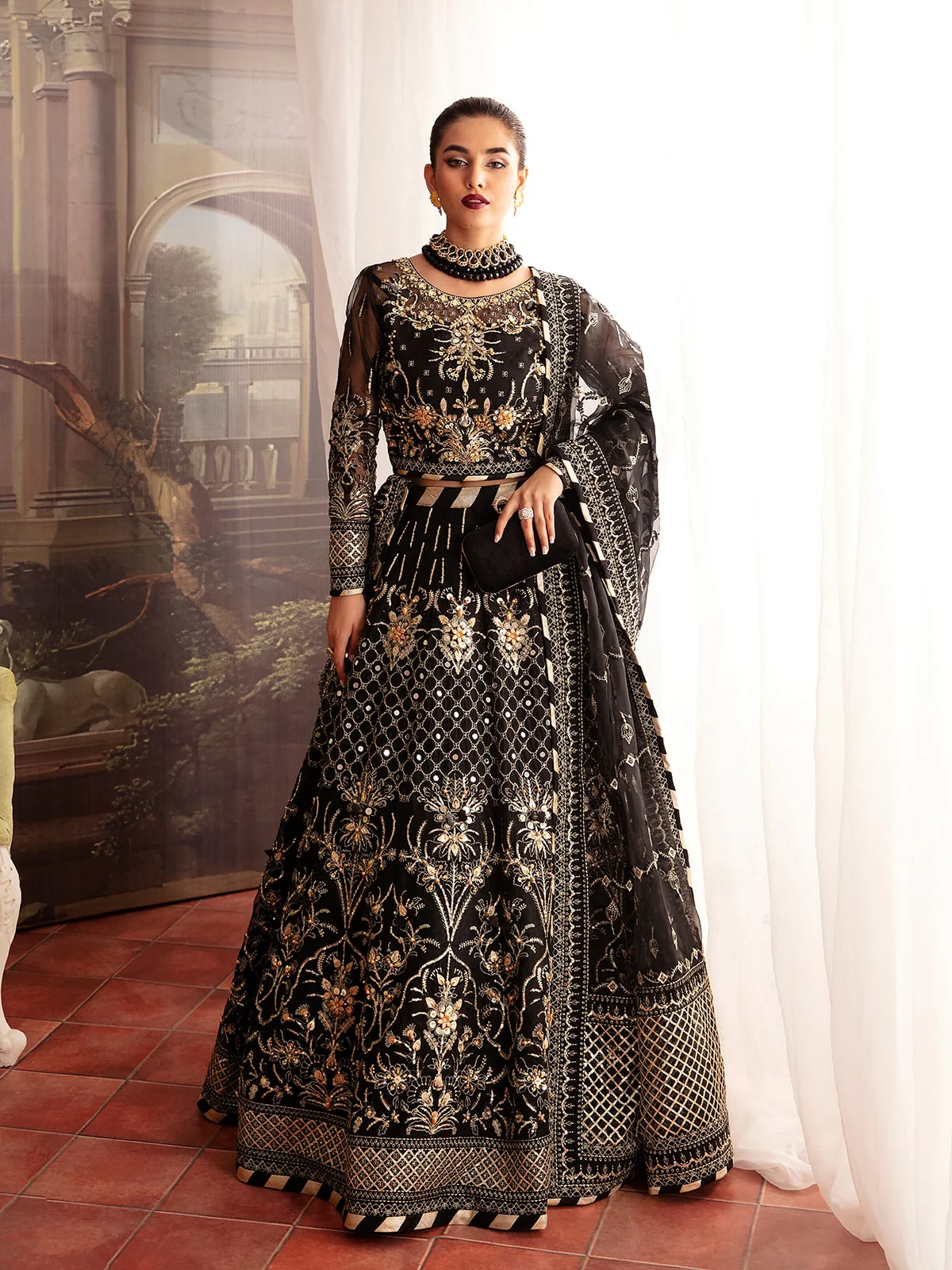 Gulaal Unstitched 3 Piece Luxury Pret Vol-02 Suit-Stella GL-LP-V2-13 - Image 5