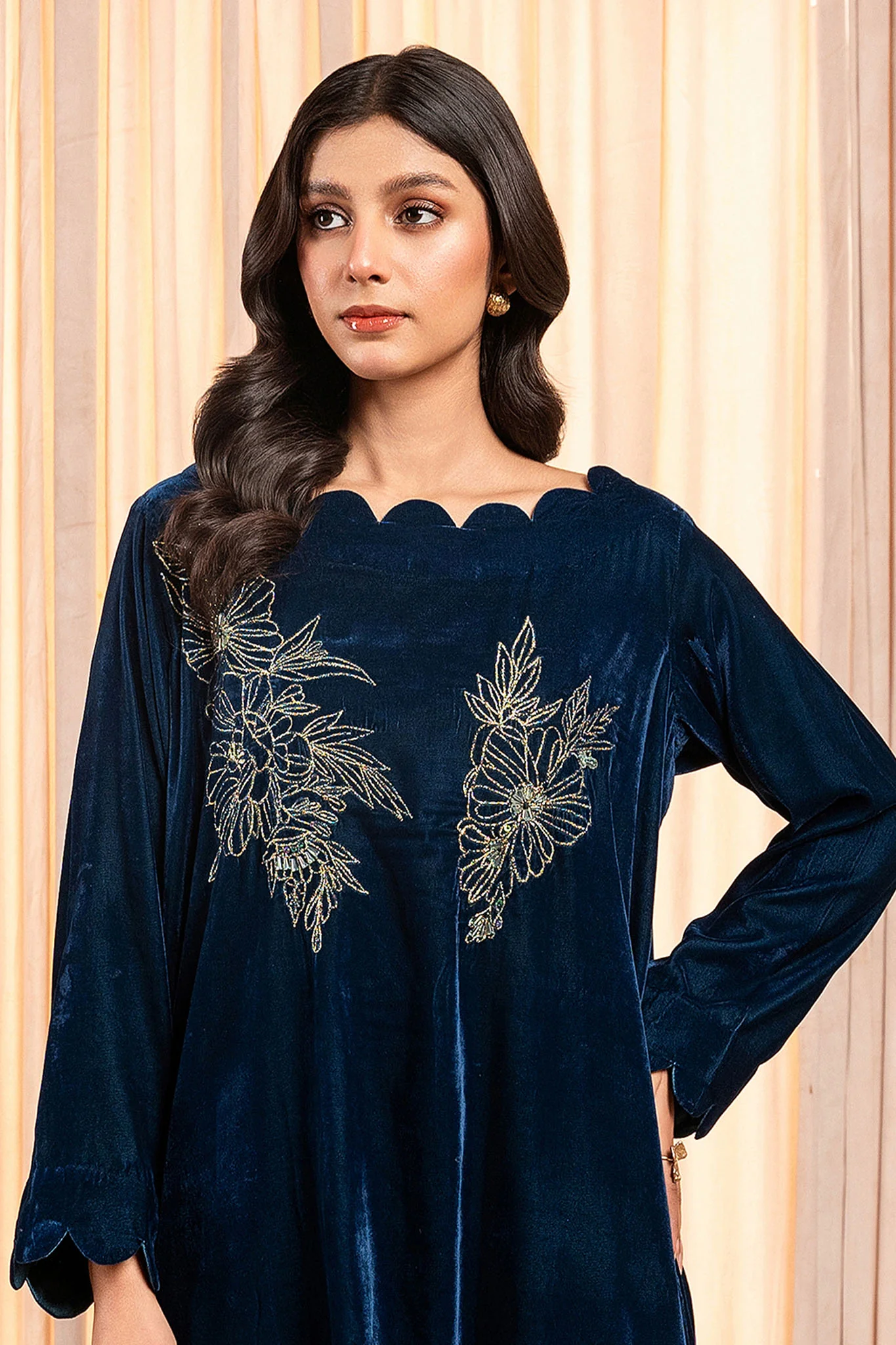 Stitch Vibes Stitched 2 Piece Luxe Suit-Velvet Noir - Image 2