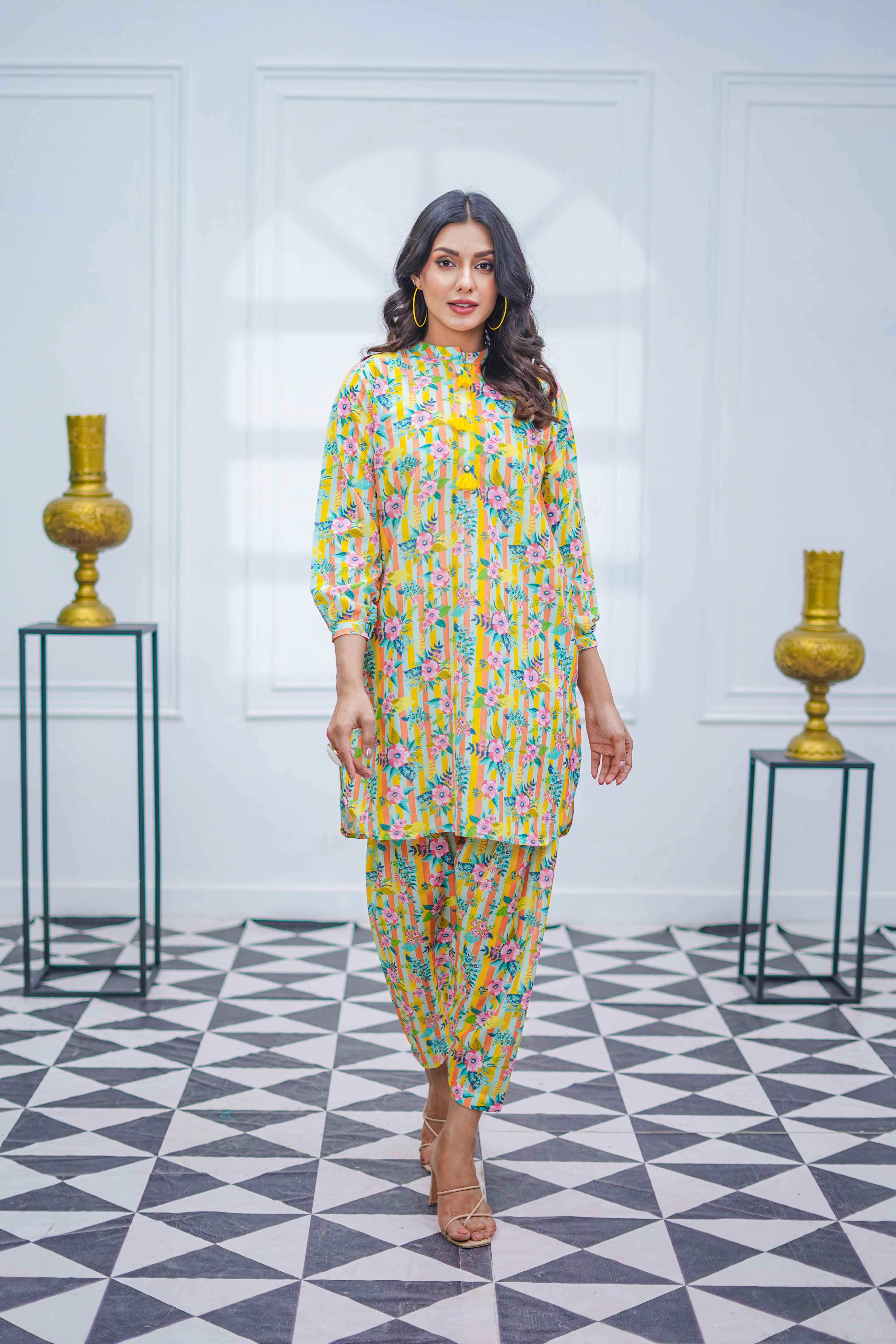 Suitsu Stitched Co Ords Collection-Spring Symphony - Image 5